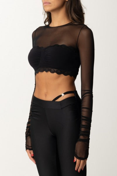 LENA CROPPED TOP ΑΠΟ ΤΟΥΛΙ ANIYE BY