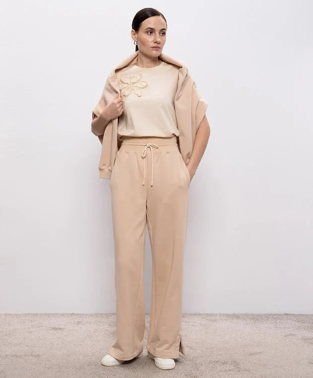 T-SHIRT ΜΕ ΑΝΑΓΛΥΦΟ ΛΟΥΛΟΥΔΙ TWINSET