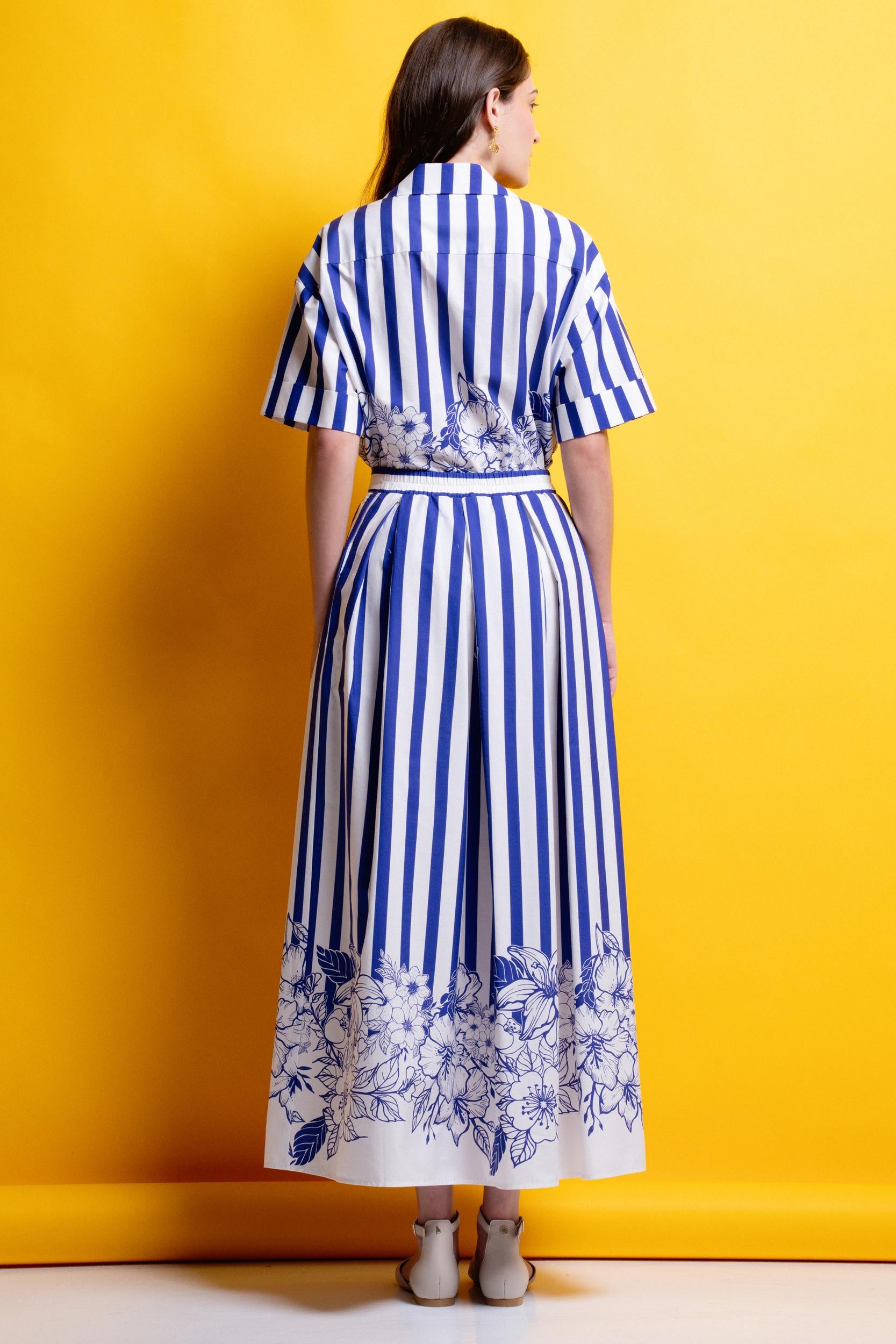 MIRIAM' ΡΙΓΕ ΜΙΝΤΙ ΦΟΥΣΤΑ (BLUE STRIPES) MAMOUSH