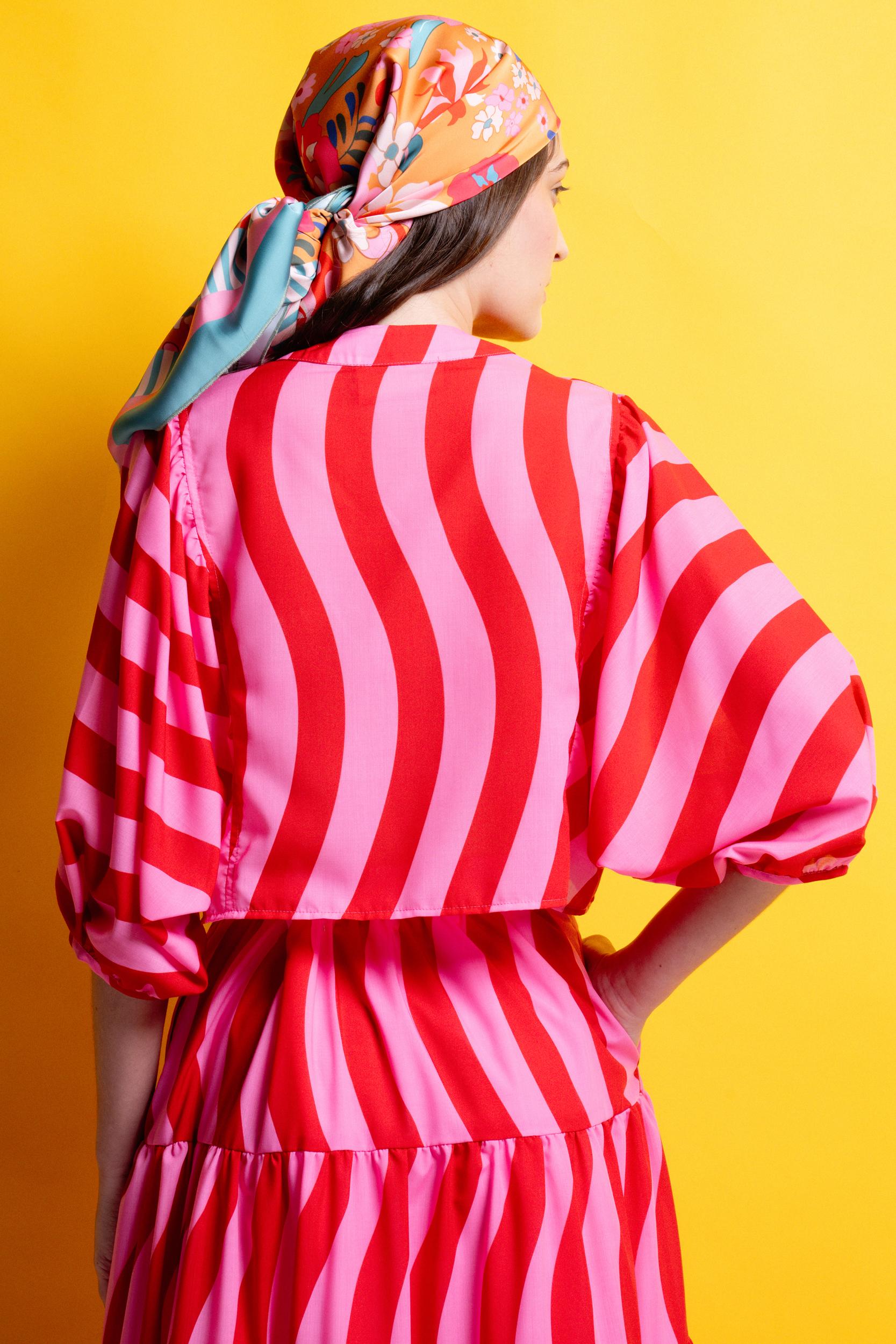 ALYSSA' ΜΑΝΤΗΛΙ-ΠΑΡΕΟ (FLORAL PRINT) MAMOUSH