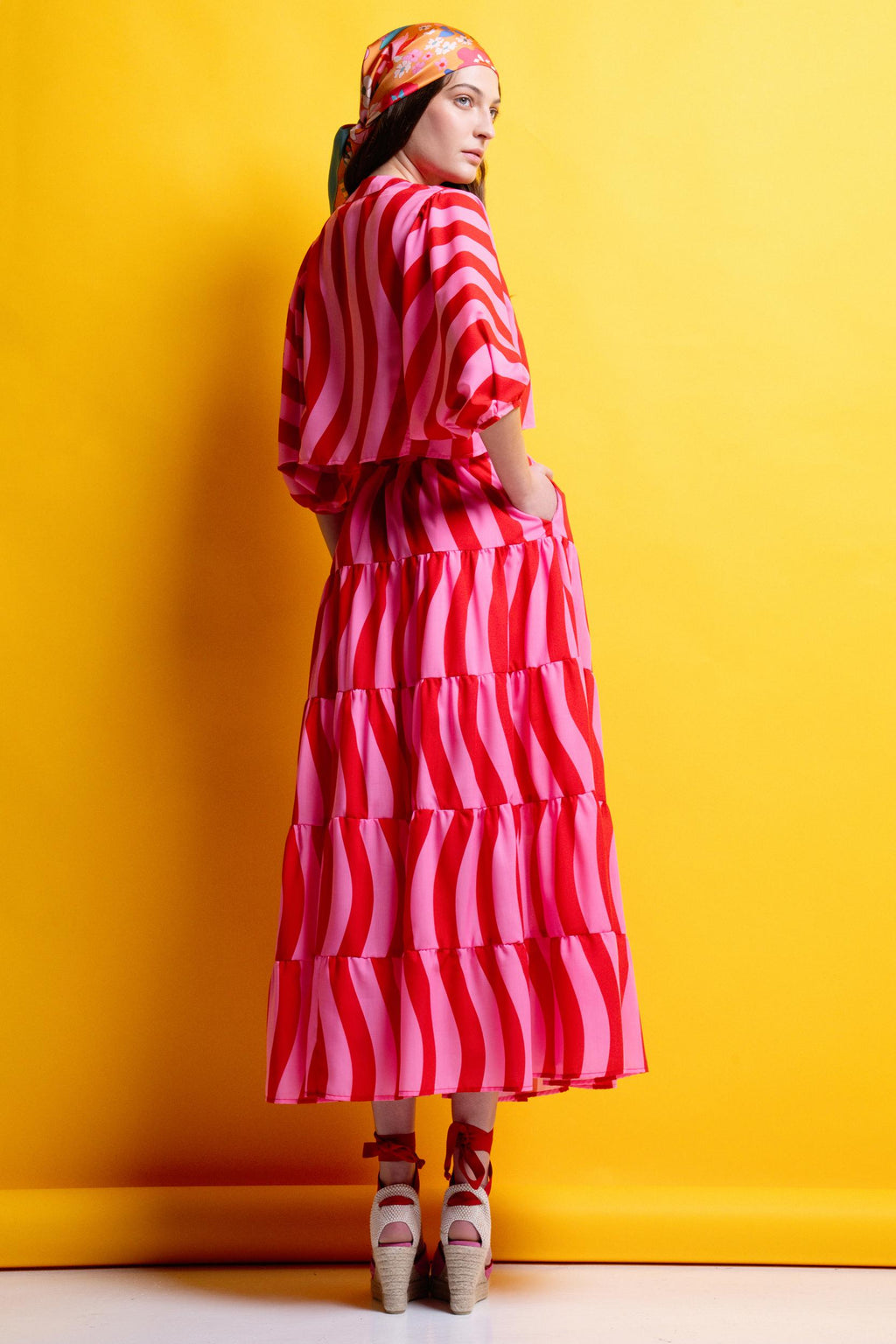 ALYSSA' ΜΑΝΤΗΛΙ-ΠΑΡΕΟ (FLORAL PRINT) MAMOUSH