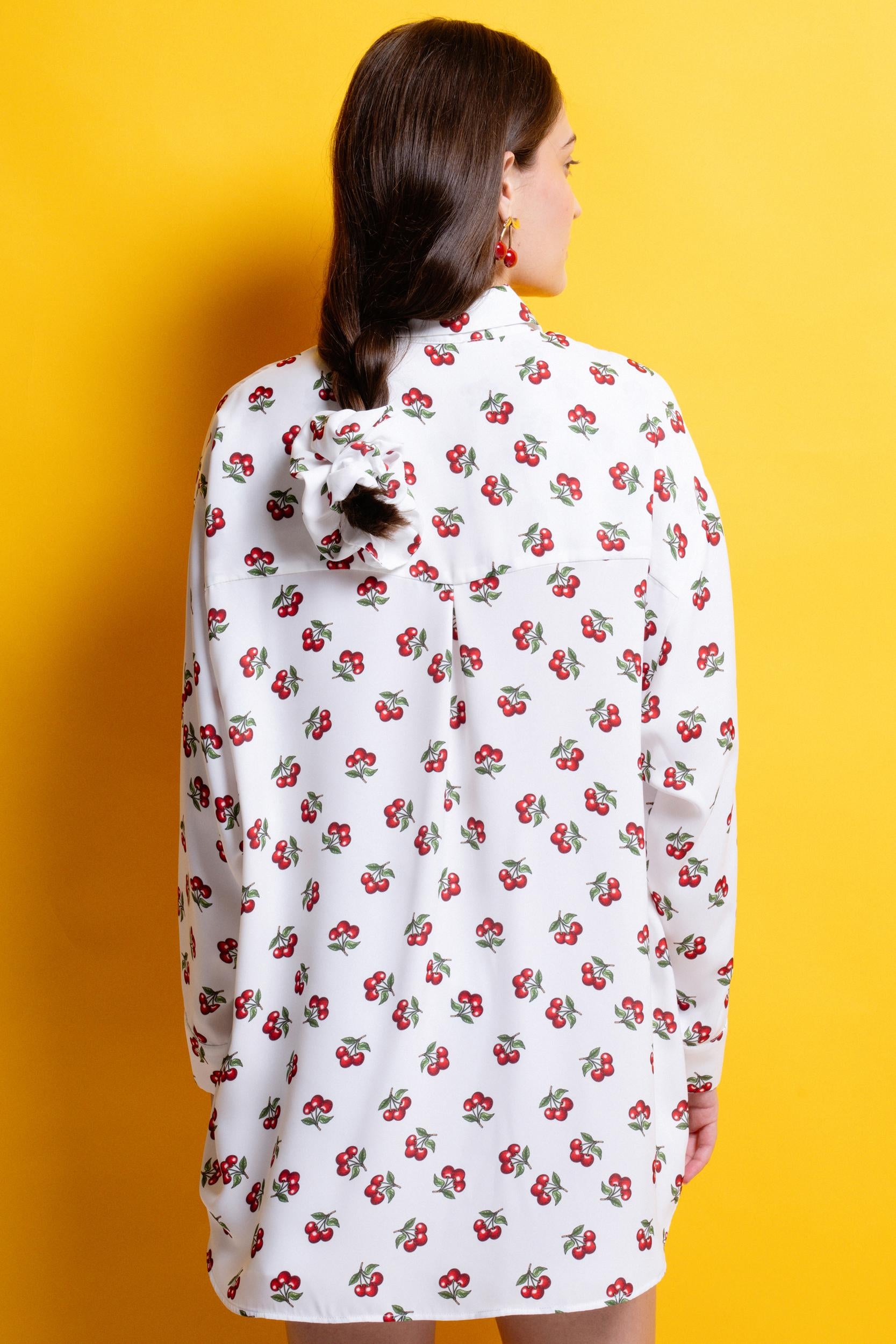 LUCIA' OVERSIZED ΑΣΥΜΜΕΤΡΟ ΠΟΥΚΑΜΙΣΟ (CHERRY) MAMOUSH