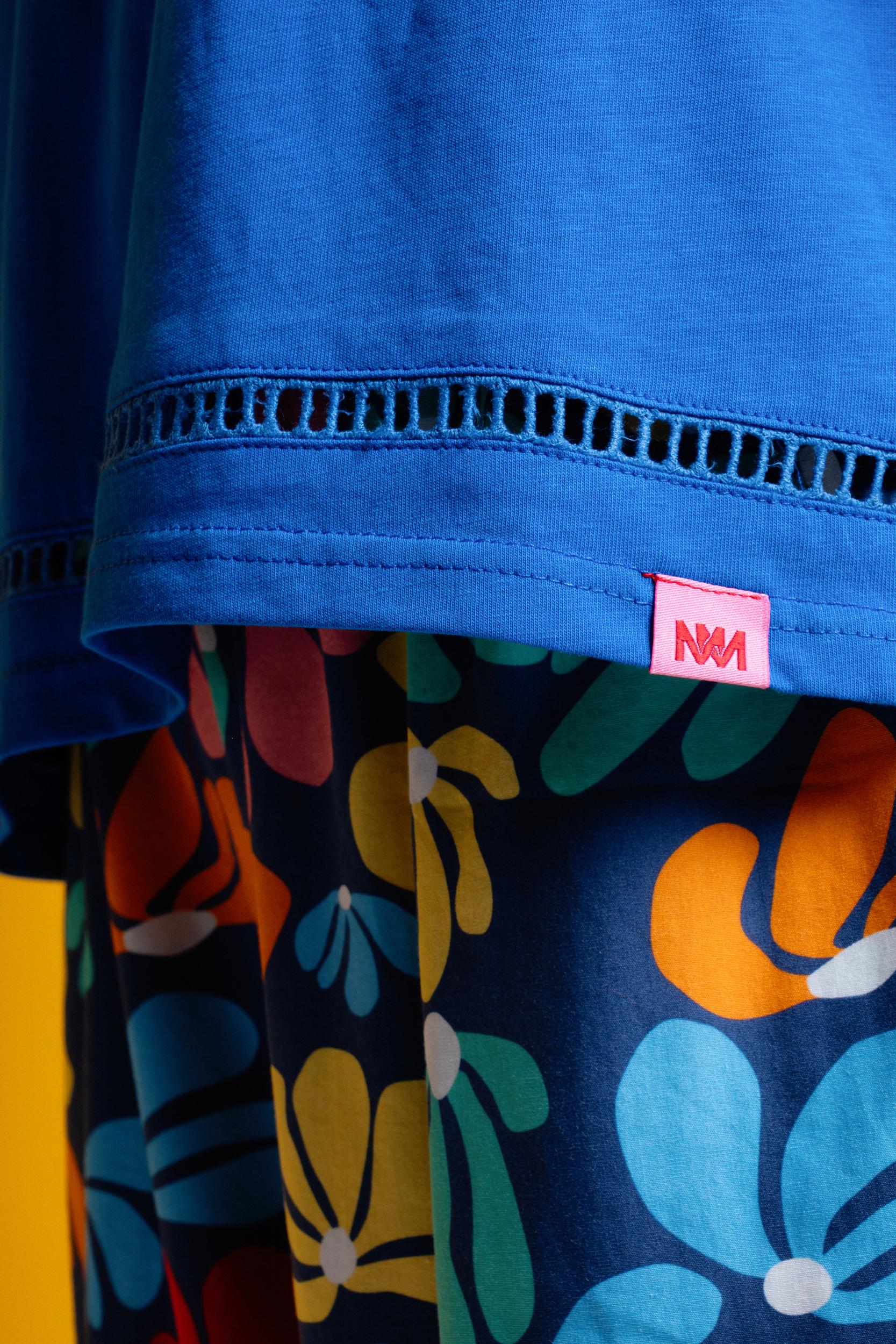 T-SHIRT ΜΟΝΟΧΡΩΜΑ (BLUE) MAMOUSH