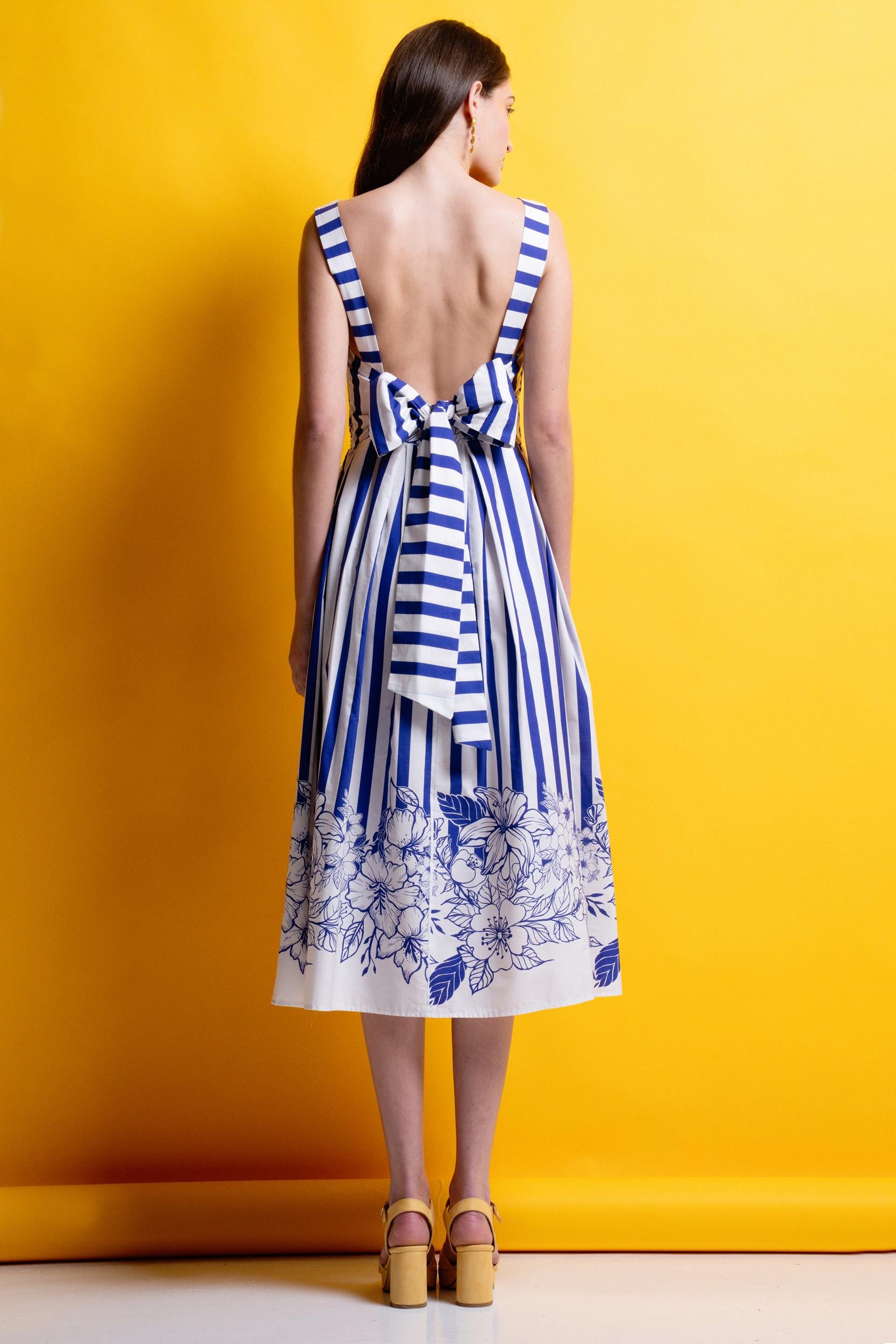 MIRA' ΡΙΓΕ ΜΙΝΤΙ ΦΟΡΕΜΑ (BLUE STRIPES) MAMOUSH