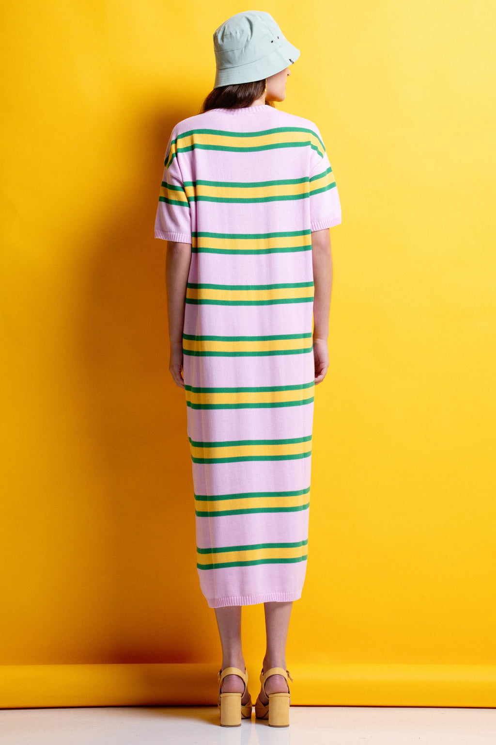 BELLA' ΡΙΓΕ ΠΛΕΚΤΟ ΦΟΡΕΜΑ (PALE PINK) MAMOUSH