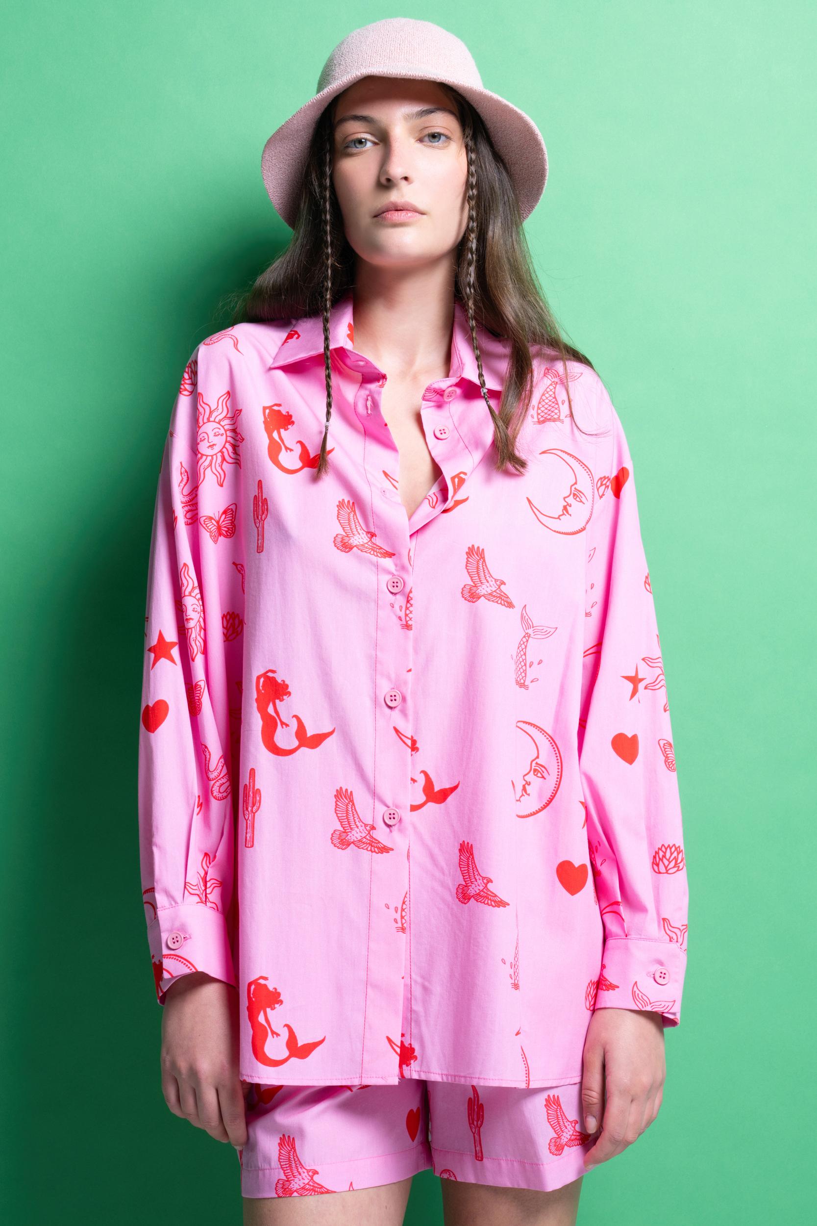 VIOLET' OVERSIZED ΑΣΥΜΜΕΤΡΟ ΠΟΥΚΑΜΙΣΟ MAMOUSH