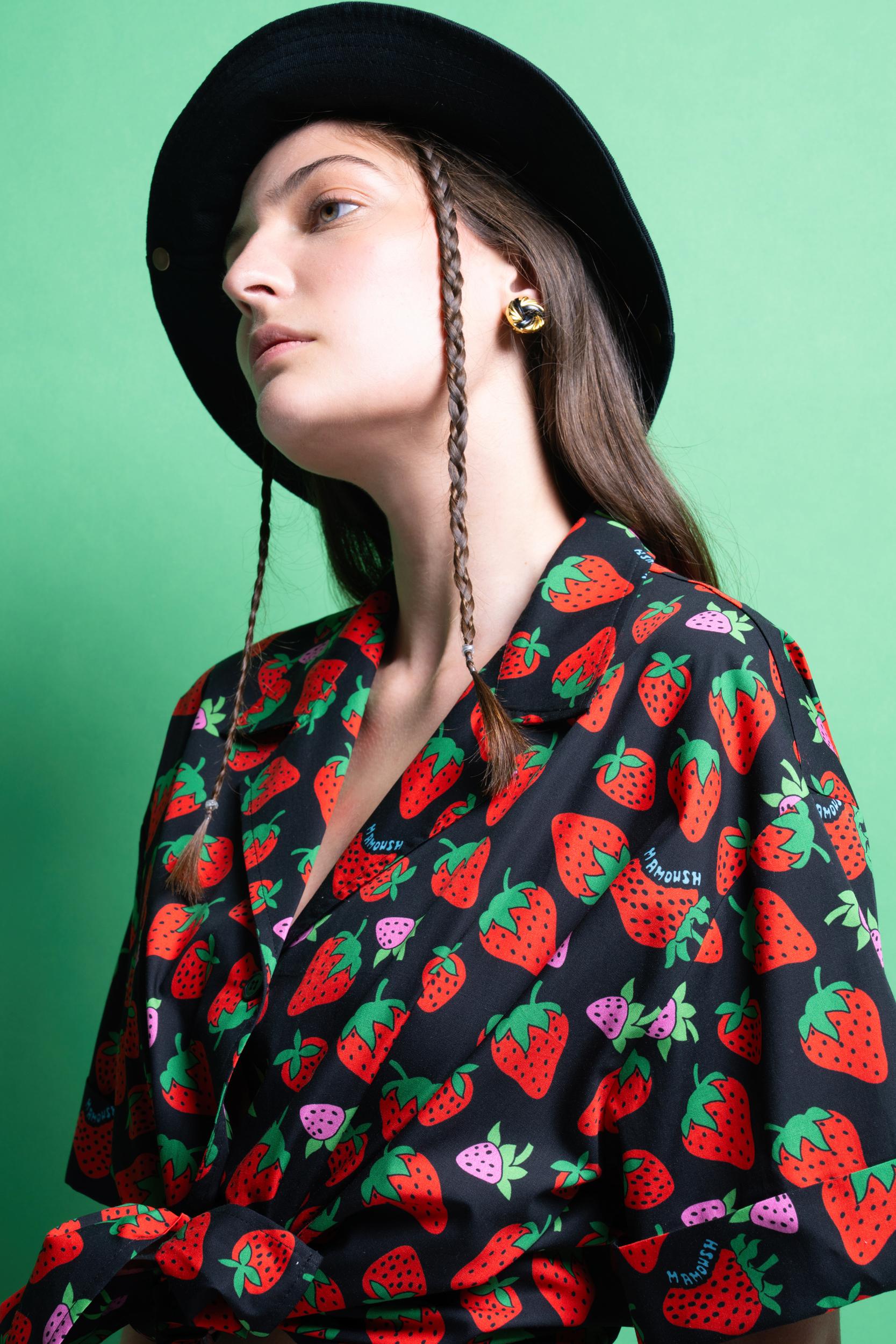 ‘POPPY’ ΒΑΜΒΑΚΕΡΟ ΠΟΥΚΑΜΙΣΟ (STRAWBERRIES) MAMOUSH