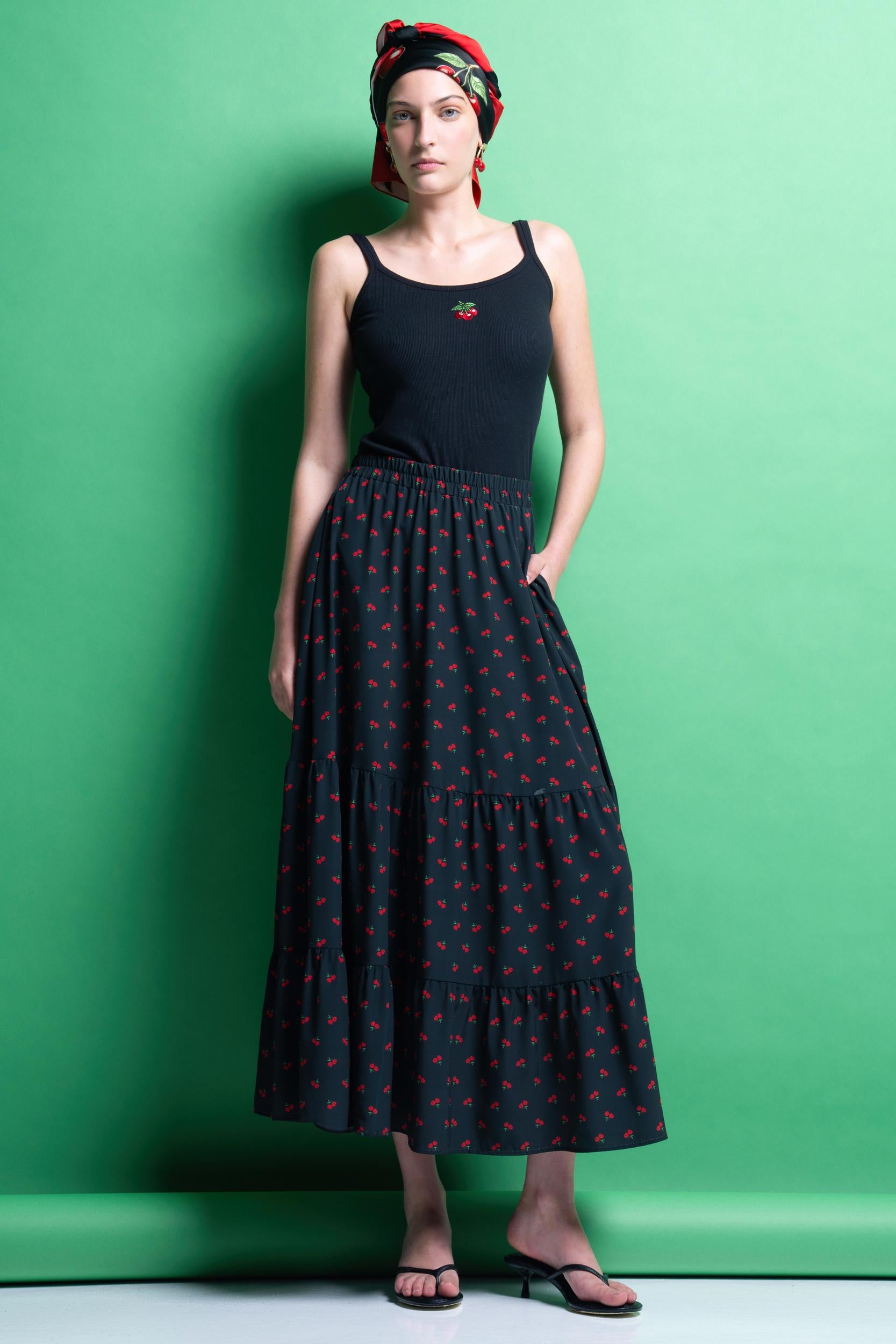 ‘ALAIA’ ΜΙΝΤΙ ΦΟΥΣΤΑ ΜΕ ΛΑΣΤΙΧΟ MAMOUSH