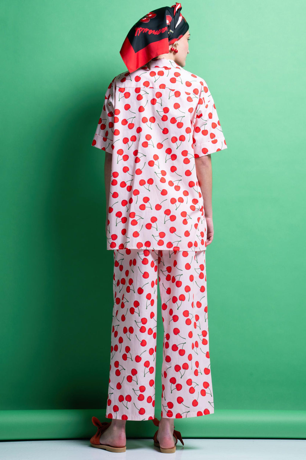 ‘ELLY’ CROPPED ΒΑΜΒΑΚΕΡΟ ΠΑΝΤΕΛΟΝΙ (CHERRY) MAMOUSH