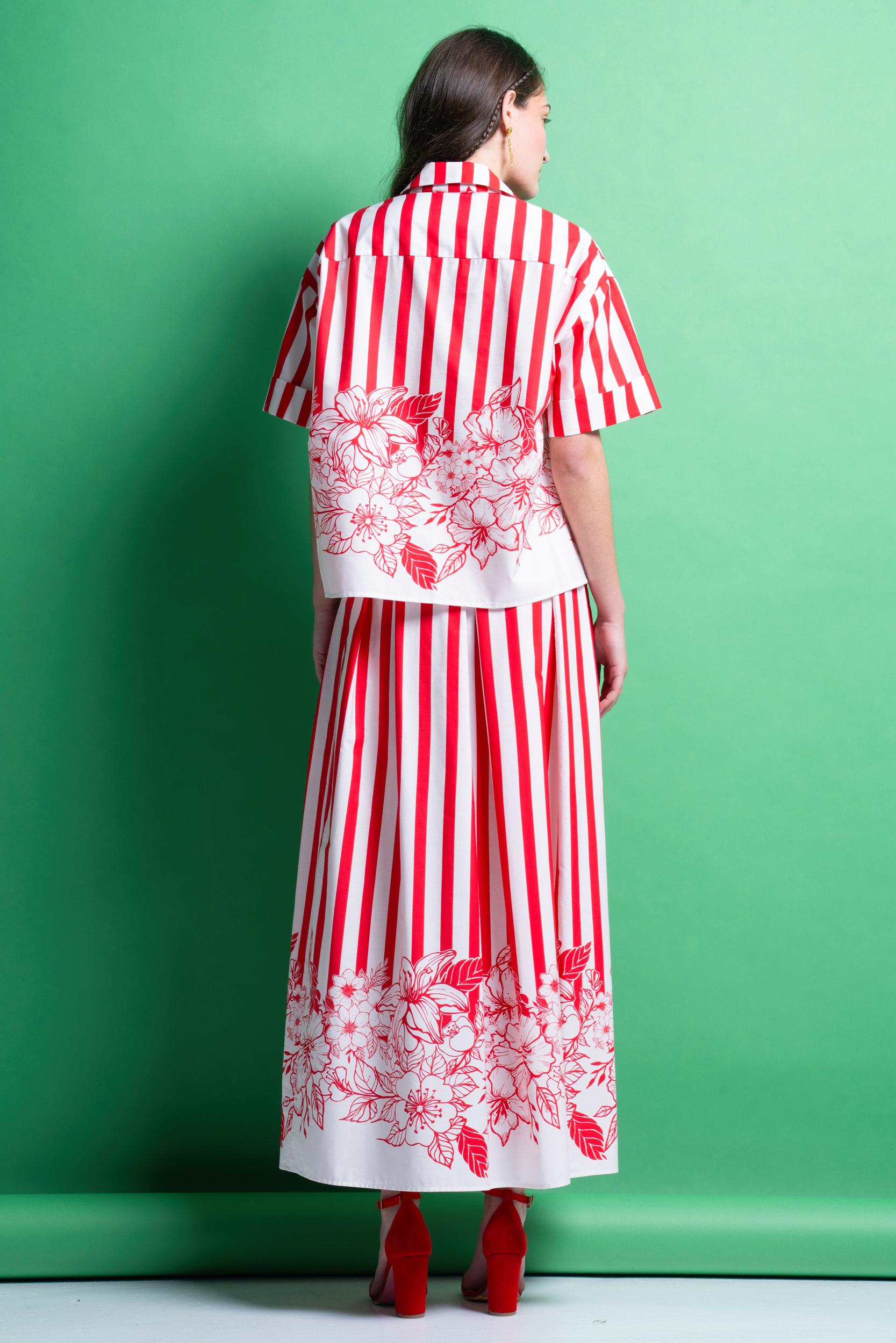 MIRIAM' ΡΙΓΕ ΜΙΝΤΙ ΦΟΥΣΤΑ (RED STRIPES) MAMOUSH