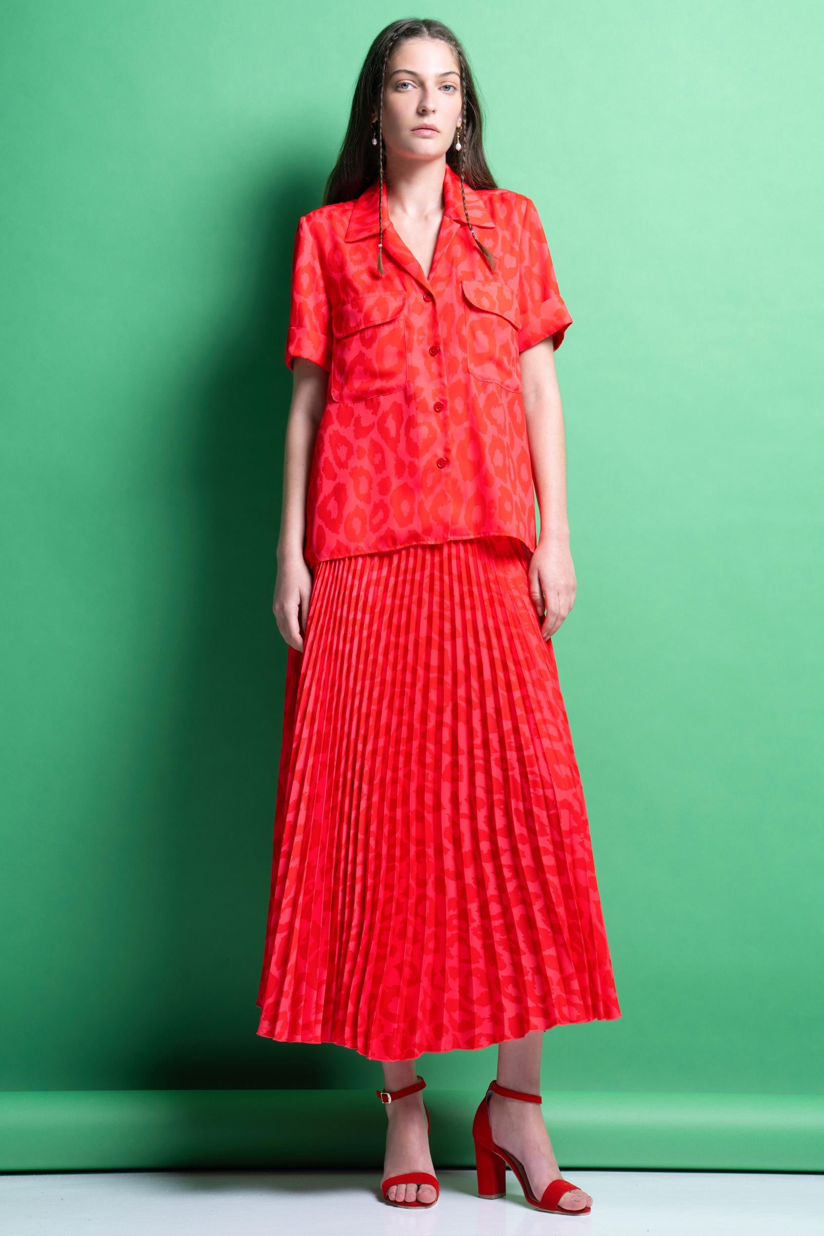 ‘REMI’ ΠΟΥΚΑΜΙΣΟ (PINK/ANIMAL PRINT) MAMOUSH