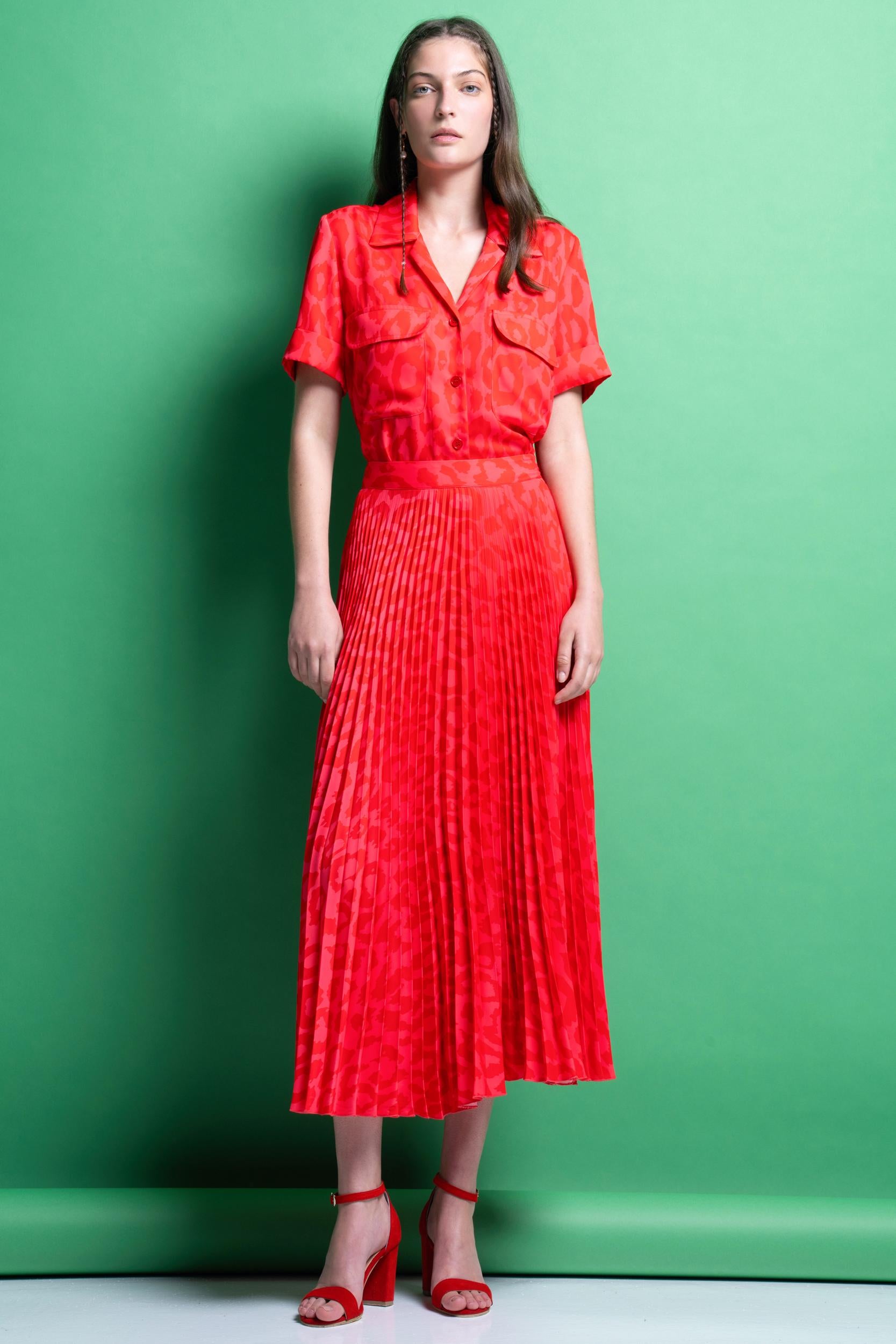 AMANDA' ΠΛΙΣΕ ΦΟΥΣΤΑ (PINK/ANIMAL PRINT) MAMOUSH