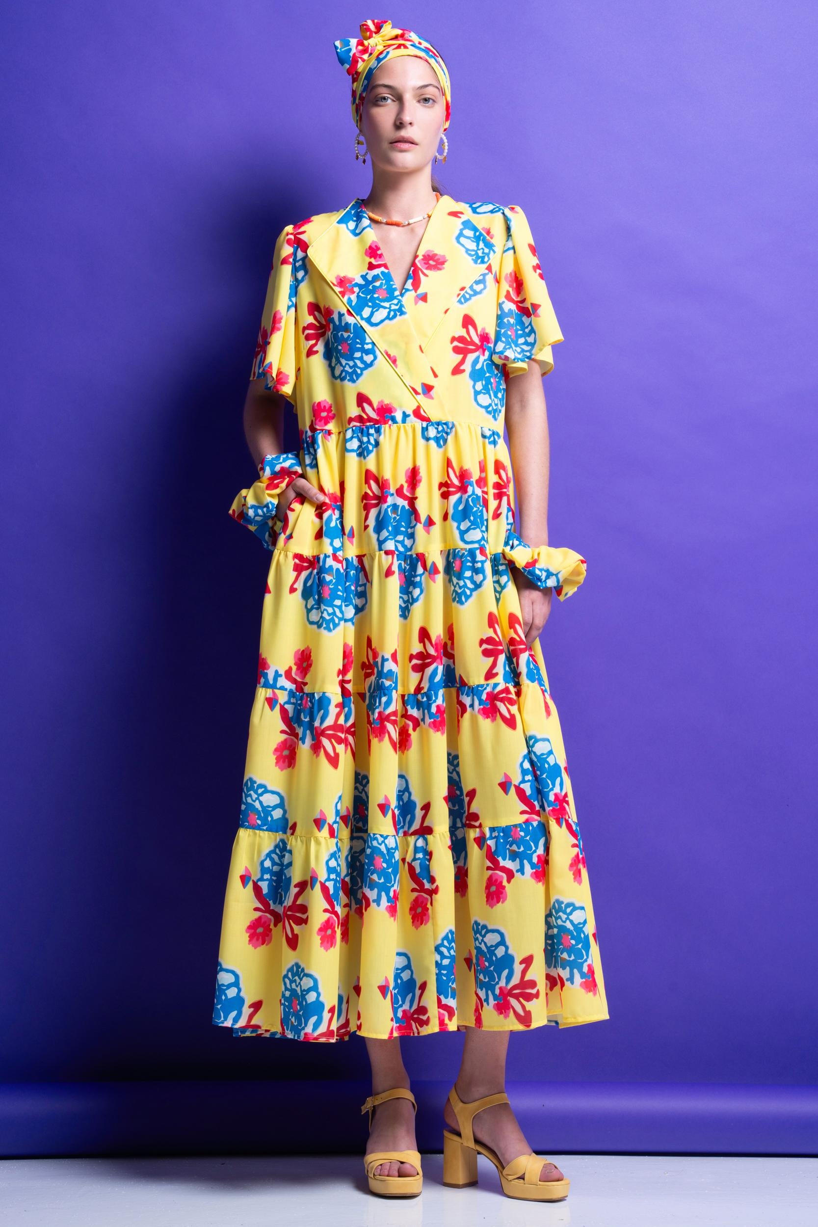 VALERIA' ΜΙΝΤΙ ΦΟΡΕΜΑ (YELLOW) MAMOUSH