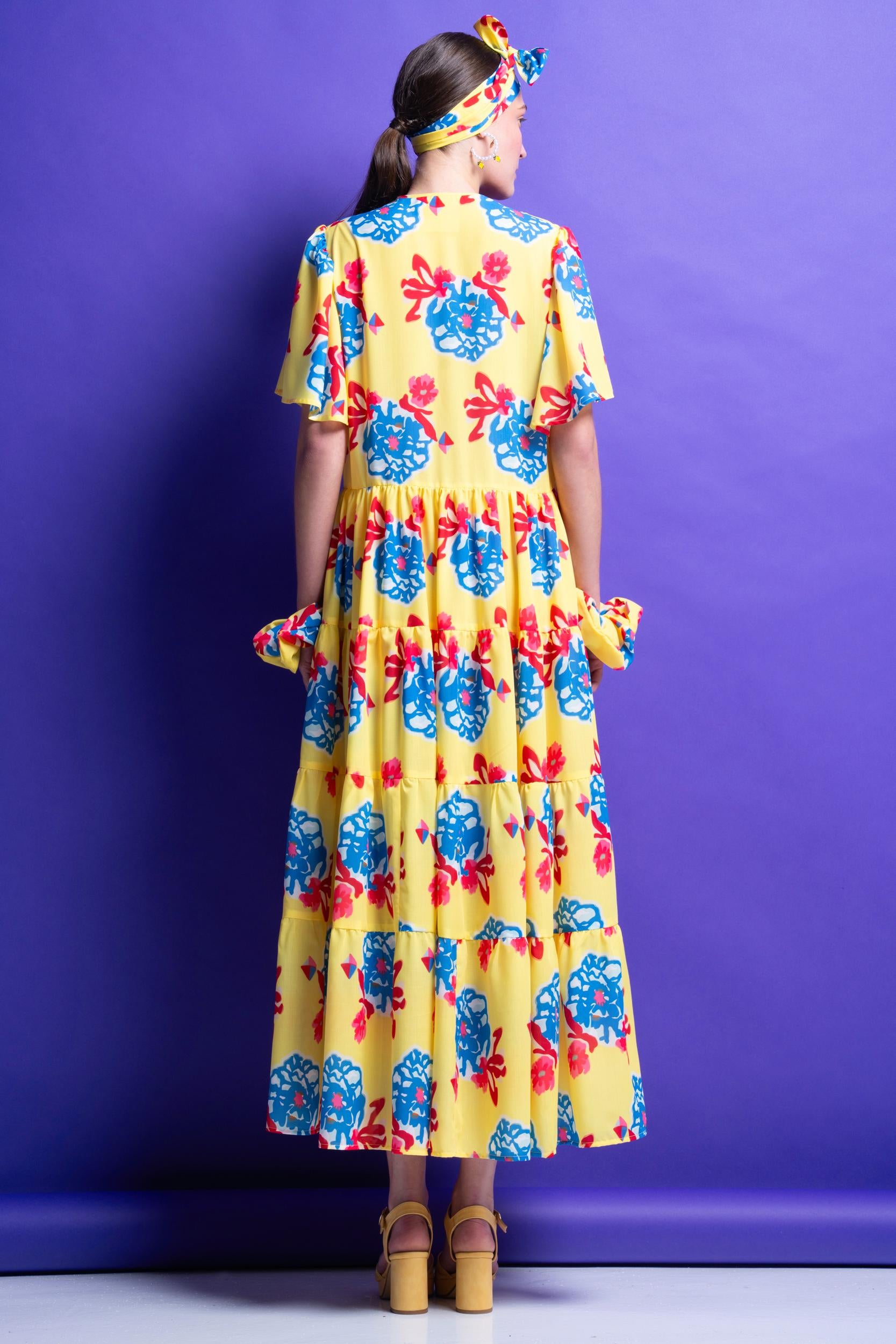 VALERIA' ΜΙΝΤΙ ΦΟΡΕΜΑ (YELLOW) MAMOUSH