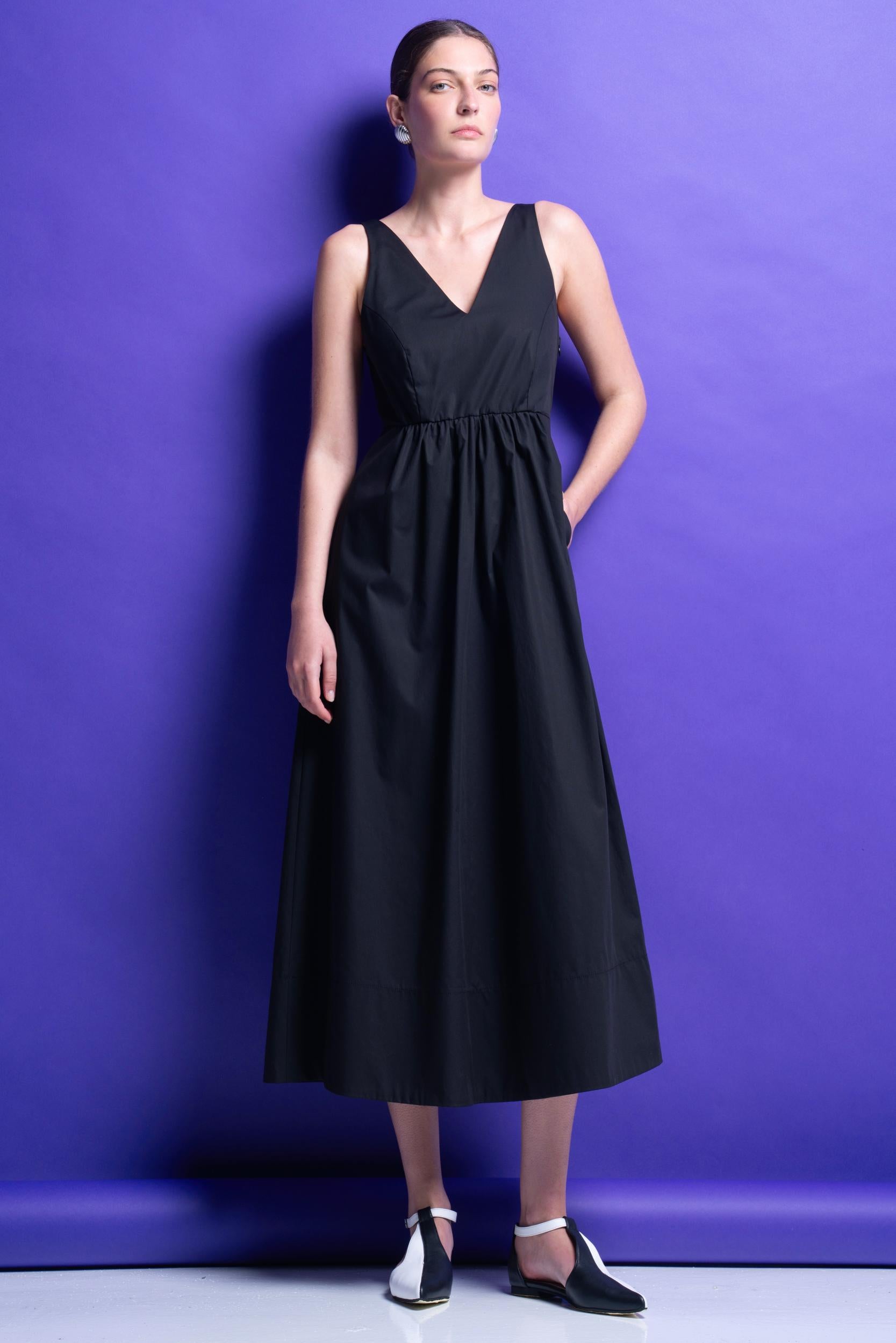 ‘VICTORIA’ ΒΑΜΒΑΚΕΡΟ ΜΙΝΤΙ ΦΟΡΕΜΑ (BLACK) MAMOUSH