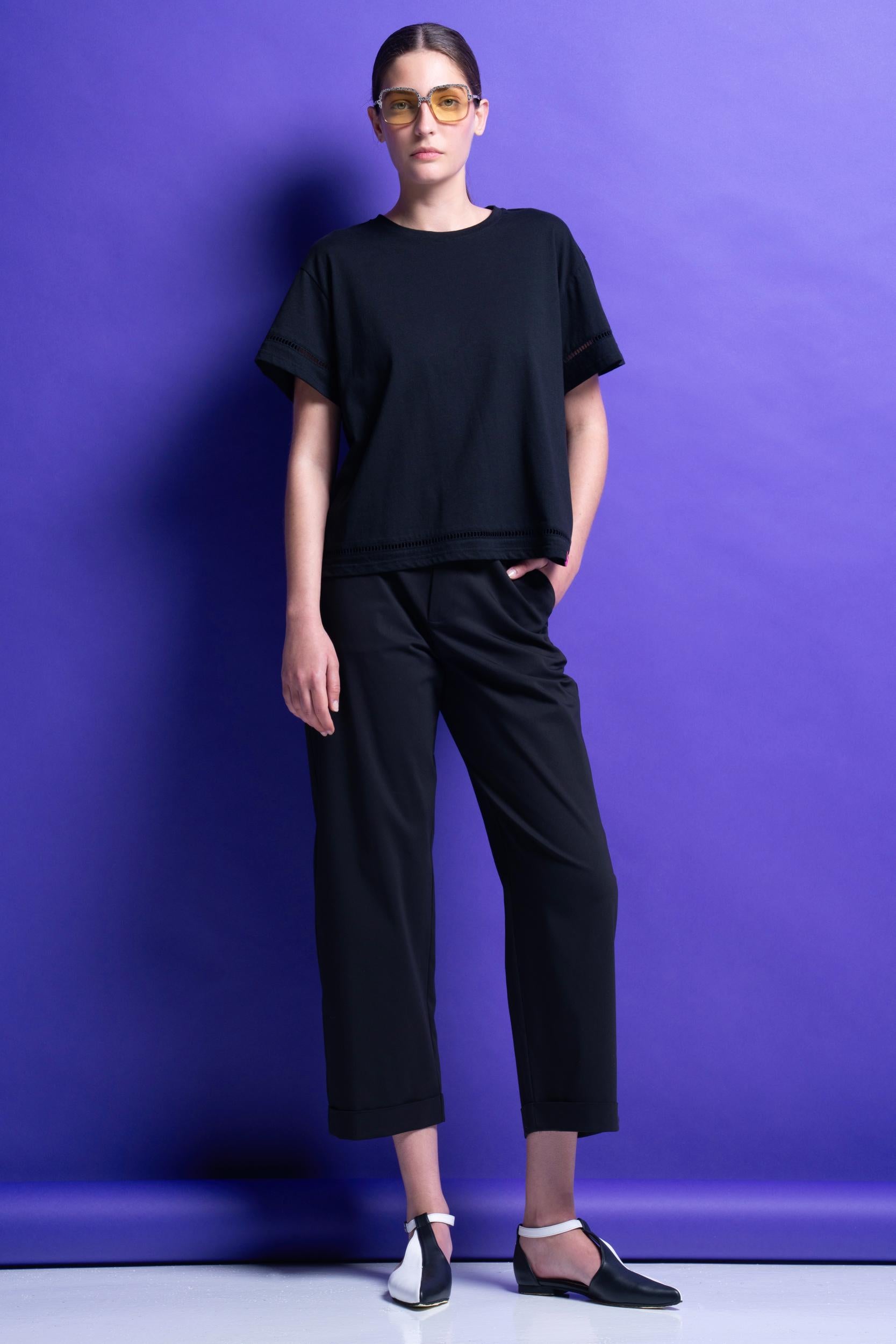 T-SHIRT ΜΟΝΟΧΡΩΜΑ (BLACK) MAMOUSH