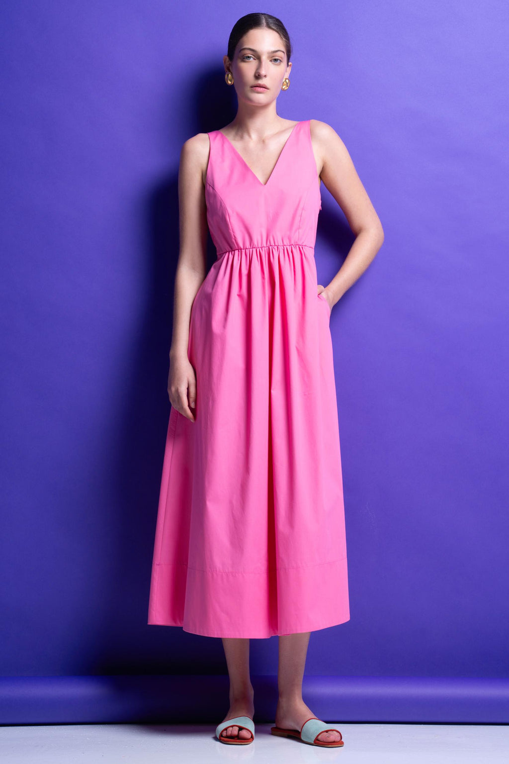 ‘VICTORIA’ ΒΑΜΒΑΚΕΡΟ ΜΙΝΤΙ ΦΟΡΕΜΑ (PINK) MAMOUSH