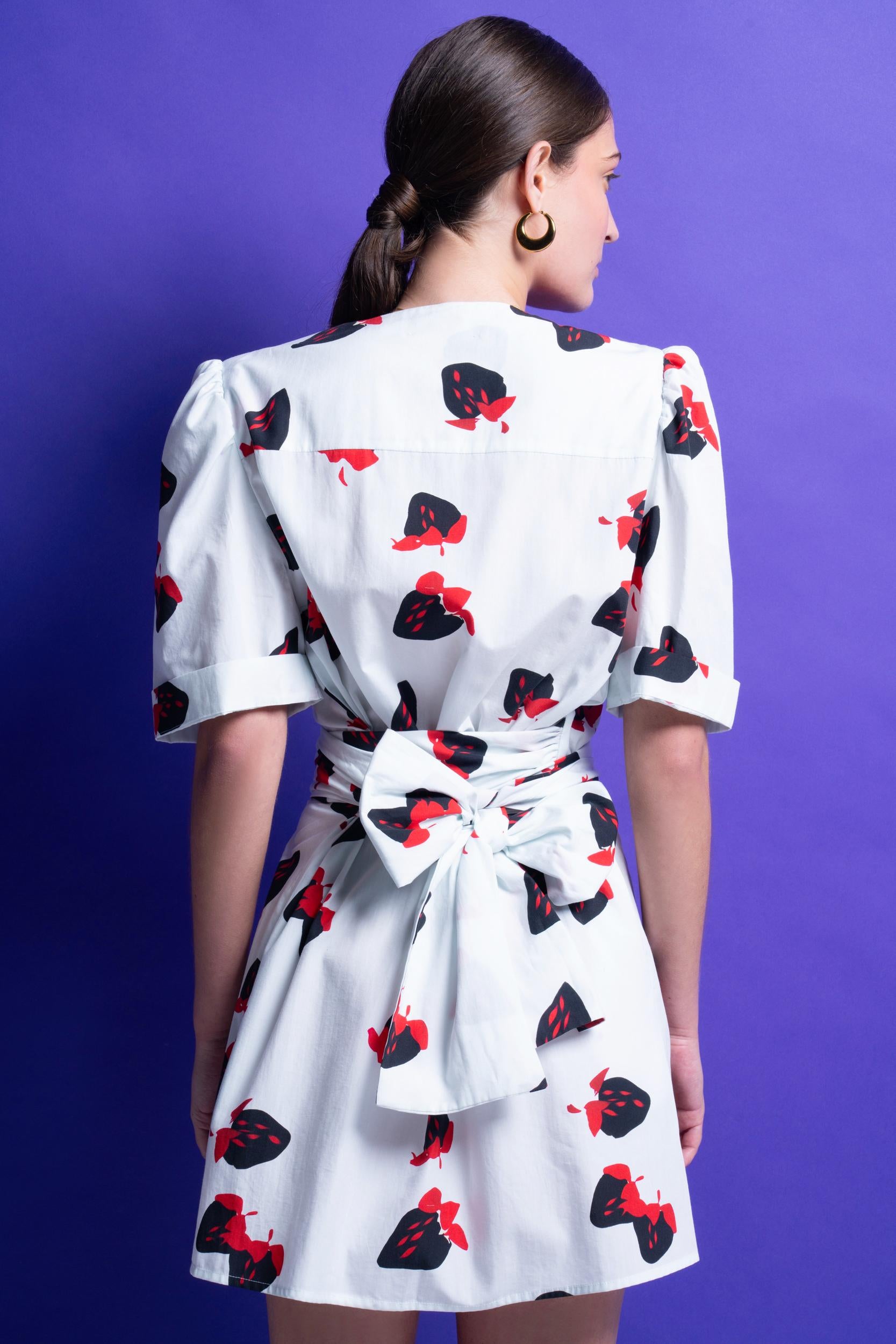 MARIA' MINI ΦΟΡΕΜΑ (STRAWBERRIES) MAMOUSH