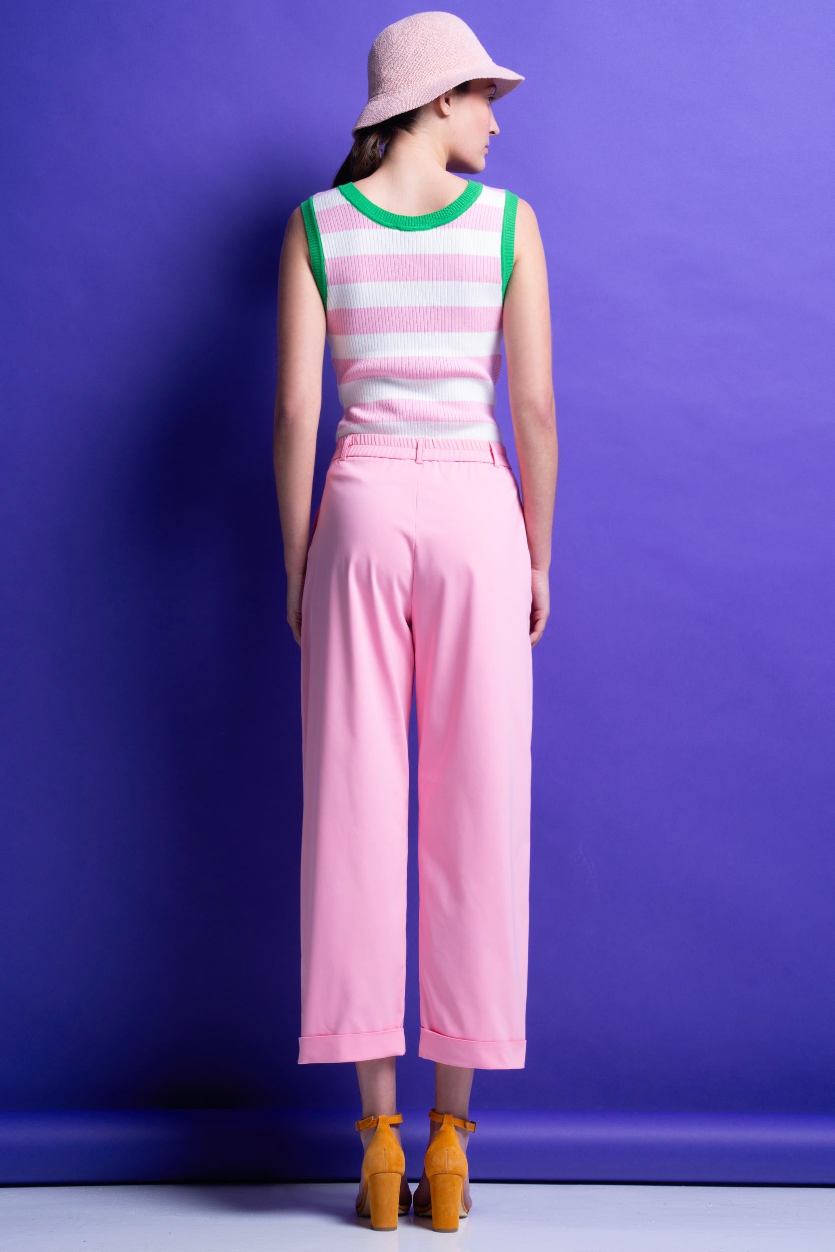 JOY' CROPPED ΠΑΝΤΕΛΟΝΙ (PINK) MAMOUSH