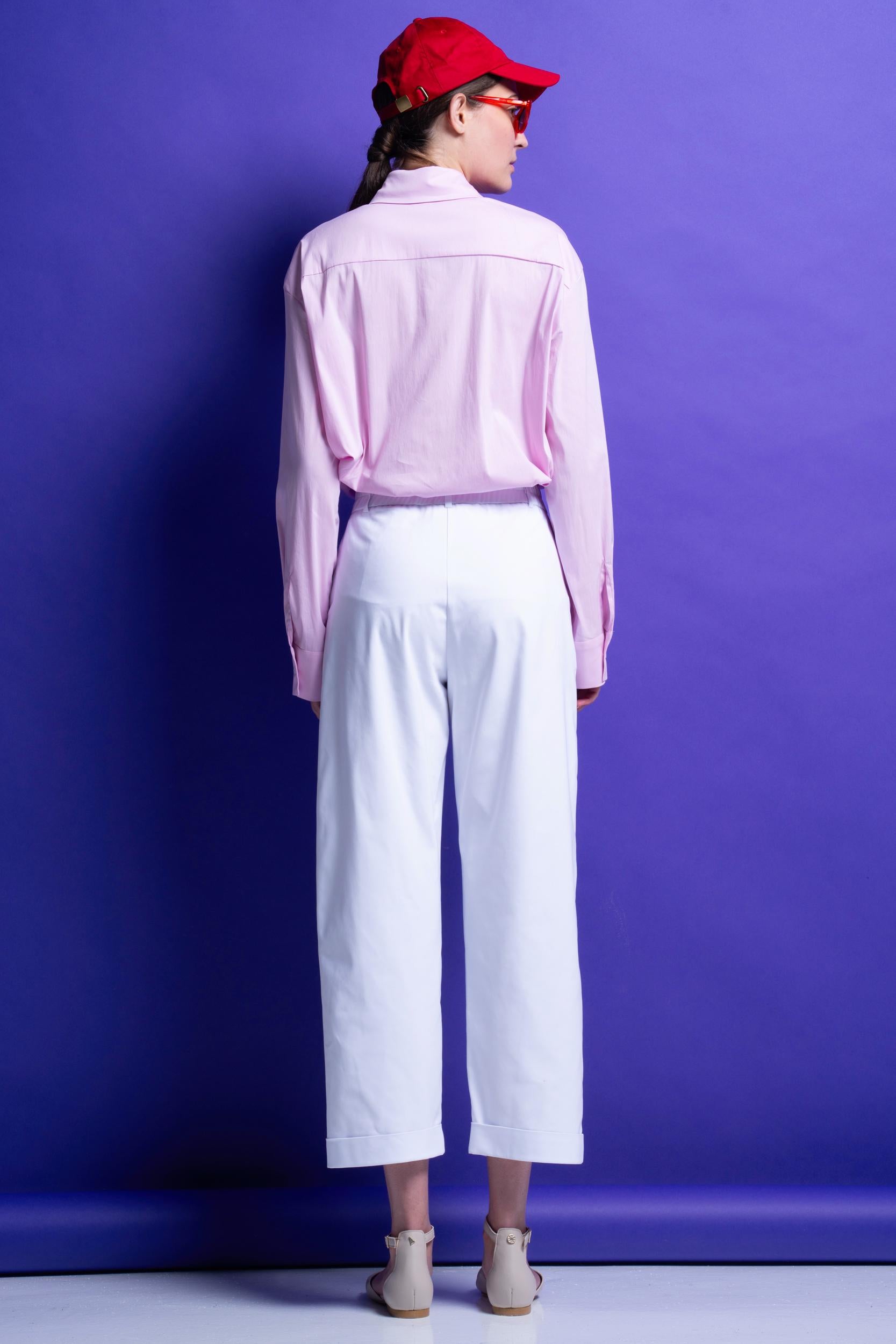 JOY' CROPPED ΠΑΝΤΕΛΟΝΙ (WHITE) MAMOUSH