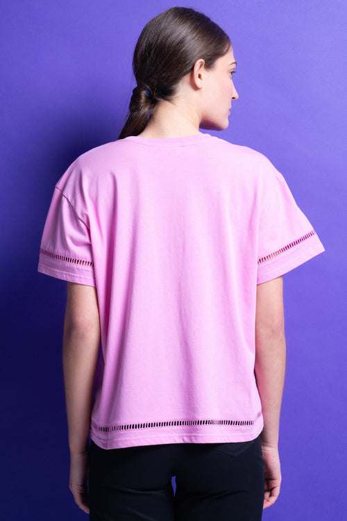 'ALORA' T-SHIRT ΜΟΝΟΧΡΩΜΑ (PINK) MAMOUSH