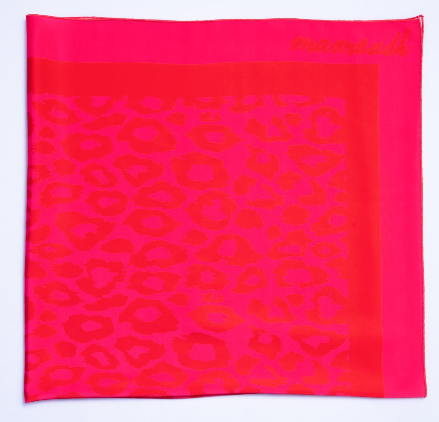 ALYSSA' ΜΑΝΤΗΛΙ-ΠΑΡΕΟ (PINK/ANIMAL PRINT) MAMOUSH