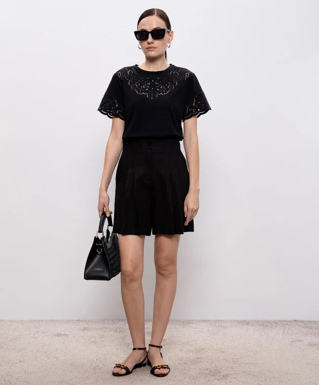 T-SHIRT ΜΕ ΚΕΝΤΗΜΑ (BLACK) TWINSET
