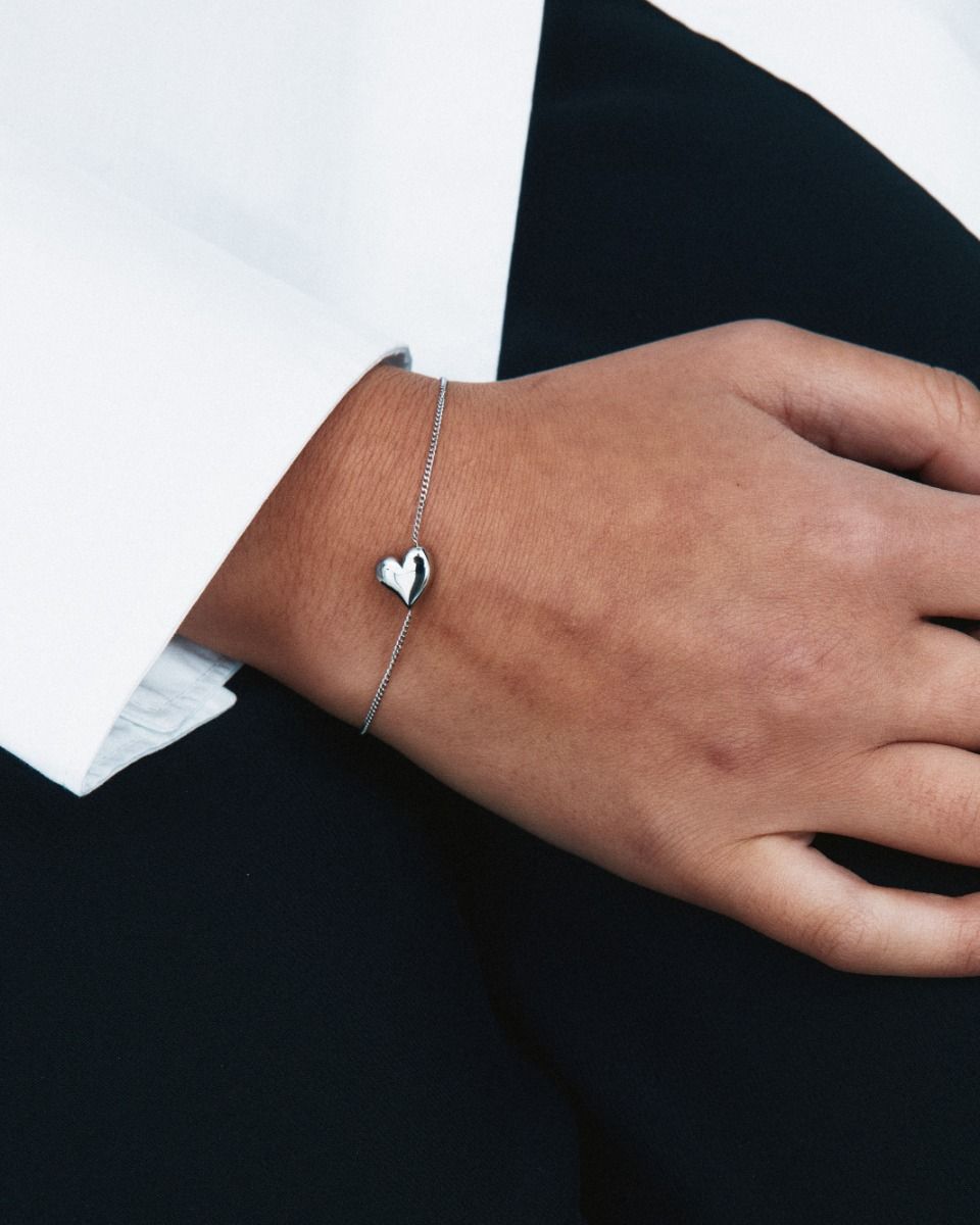 AMORINA ΑΣΗΜΕΝΙΟ ΒΡΑΧΙΟΛΙ ΣΕ ΣΧΗΜΑ ΚΑΡΔΙΑΣ EDBLAD