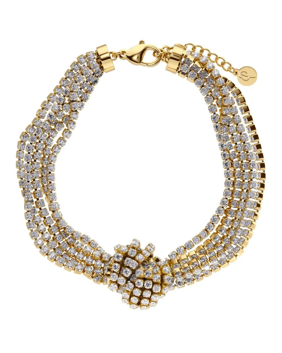 REVEL KNOT' ΧΡΥΣΟ ΒΡΑΧΙΟΛΙ ΜΕ ΣΤΡΑΣ EDBLAD