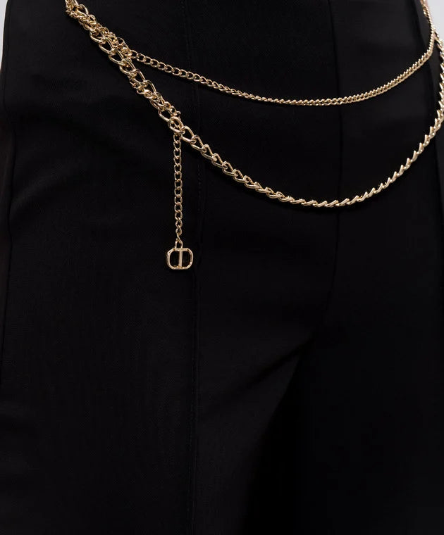 ΠΑΝΤΕΛΟΝΙ CADY ΚΡΕΠ ΜΕ ΖΩΝΗ ΑΛΥΣΙΔΑ TWINSET