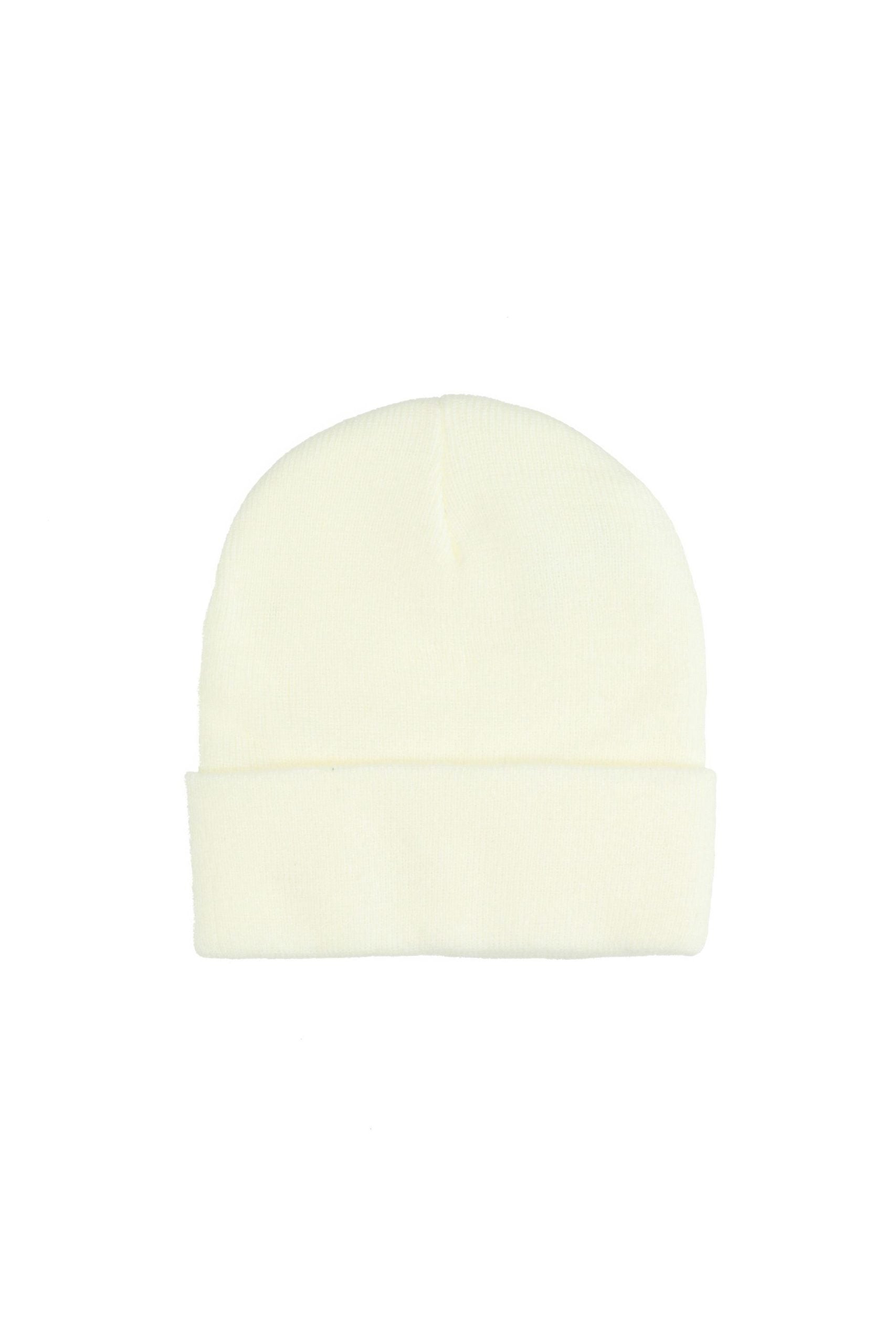 BEANIE ΠΛΕΚΤΟ ΣΚΟΥΦΑΚΙ (WHITE) ANIYE BY