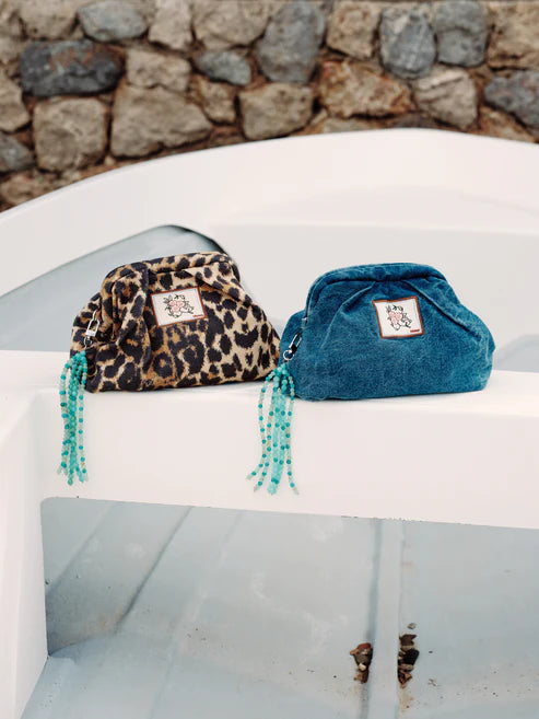 ΤΣΑΝΤΑ CLUTCH LEOLA CANVAS ANIMAL PRINT BECK SONDERGAARD