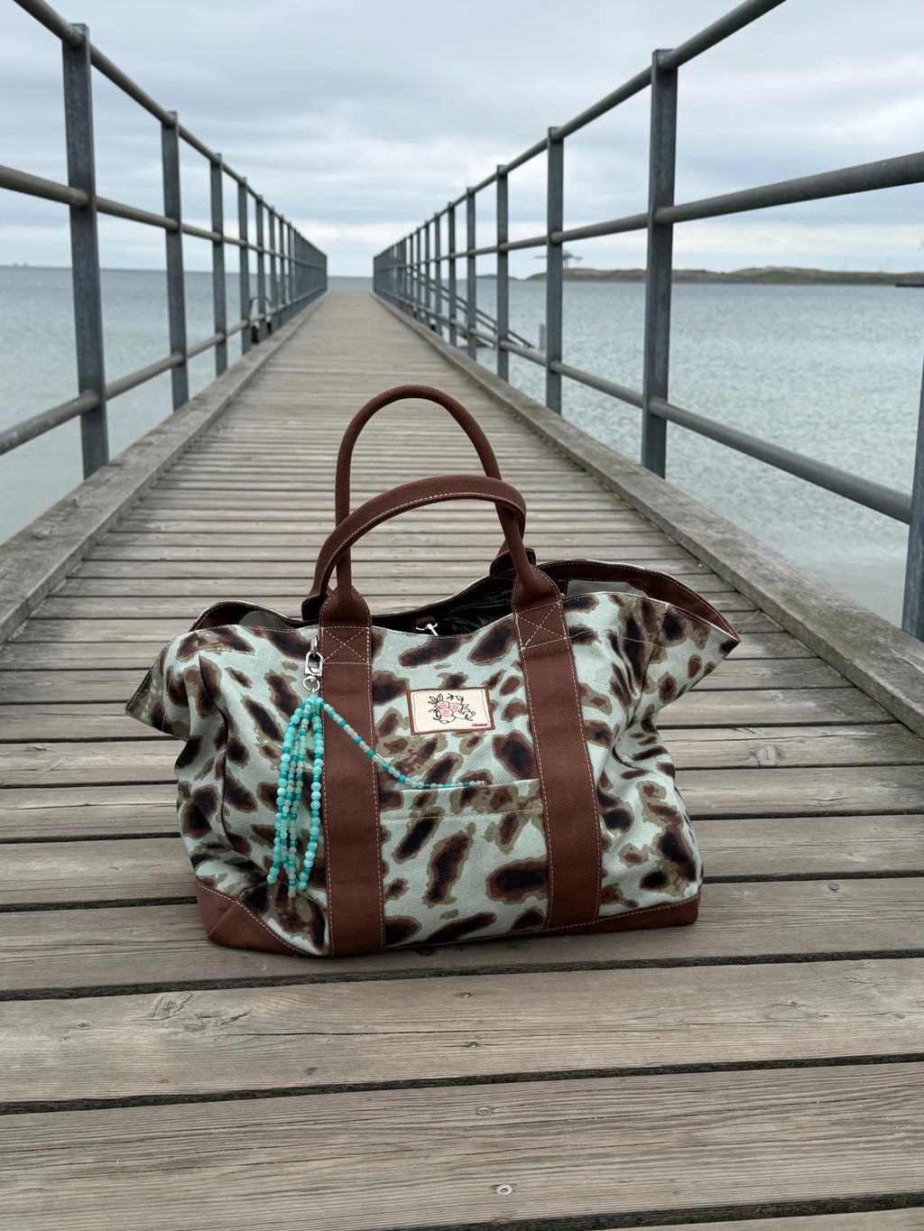 ΤΣΑΝΤΑ LEOLA CANVAS ANIMAL PRINT BECK SONDERGAARD
