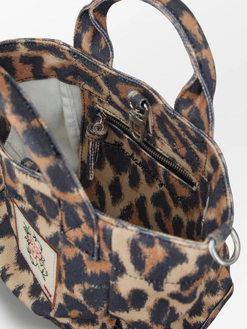 NINI ΤΣΑΝΤΑ LEOLA CANVAS ANIMAL PRINT BECK SONDERGAARD