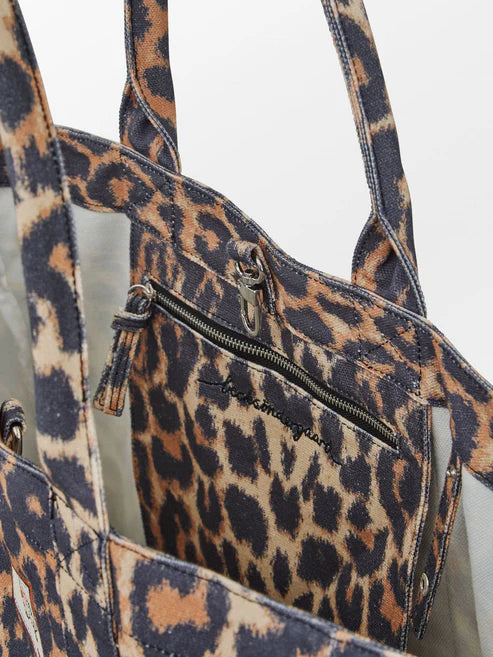 ΤΣΑΝΤΑ LEOLA CANVAS ANIMAL PRINT BECK SONDERGAARD