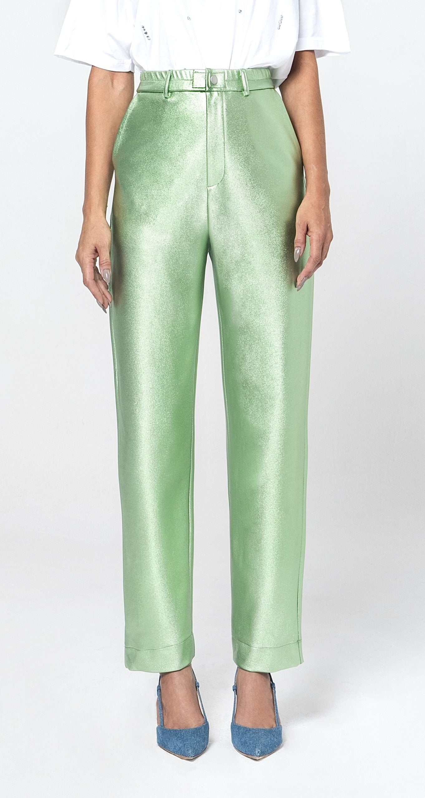 CINDY LAMINATE ΥΦΑΣΜΑΤΙΝΟ ΠΑΝΤΕΛΟΝΙ (ΜΙΝΤ) MAMOUSH