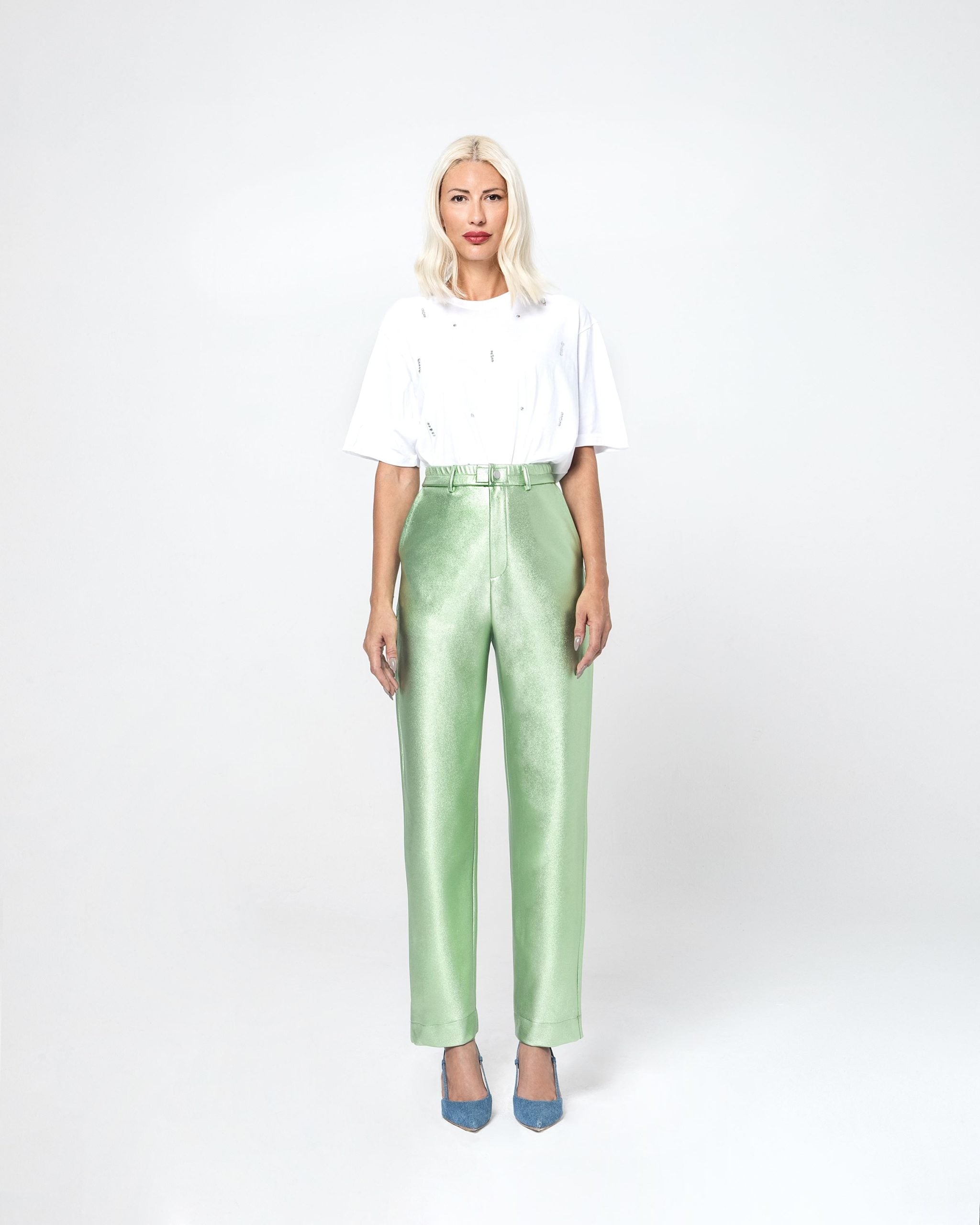 CINDY LAMINATE ΥΦΑΣΜΑΤΙΝΟ ΠΑΝΤΕΛΟΝΙ (ΜΙΝΤ) MAMOUSH