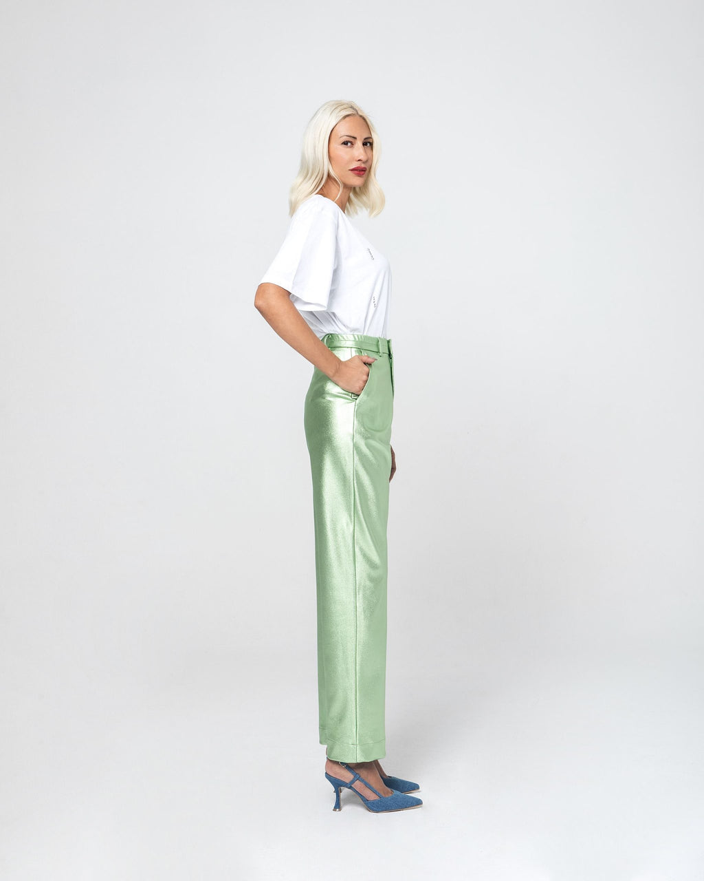 CINDY LAMINATE ΥΦΑΣΜΑΤΙΝΟ ΠΑΝΤΕΛΟΝΙ (ΜΙΝΤ) MAMOUSH