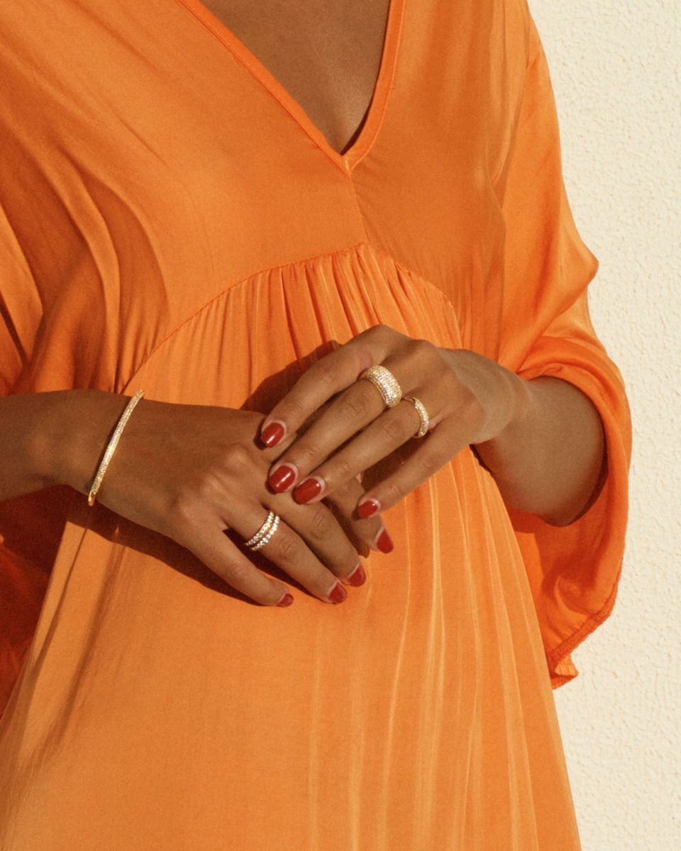 ΧΡΥΣΟ ΔΑΧΤΥΛΙΔΙ ΑΠΟ ΑΣΗΜΙ MAXI LUXE EDBLAD