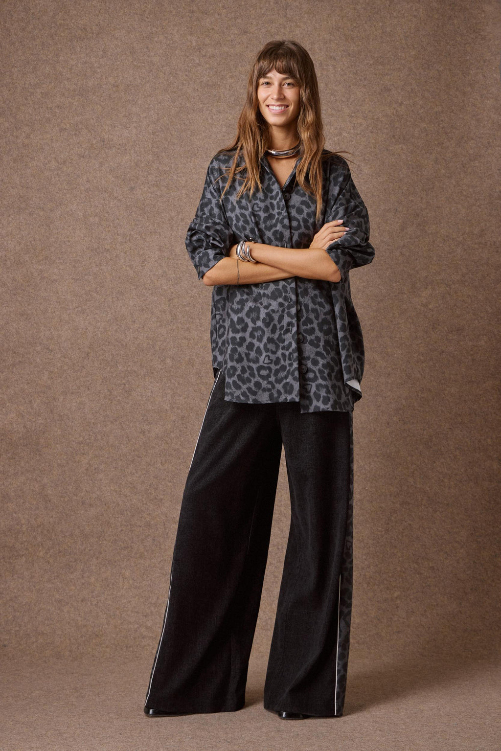 'DORIS' ANIMAL PRINT OVERSIZED ΠΟΥΚΑΜΙΣΟ MAMOUSH