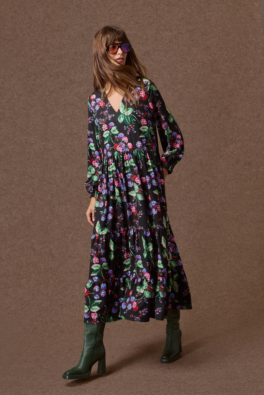 'ADELYN' ΜΑΞΙ ΦΟΡΕΜΑ (MULBERRY) MAMOUSH