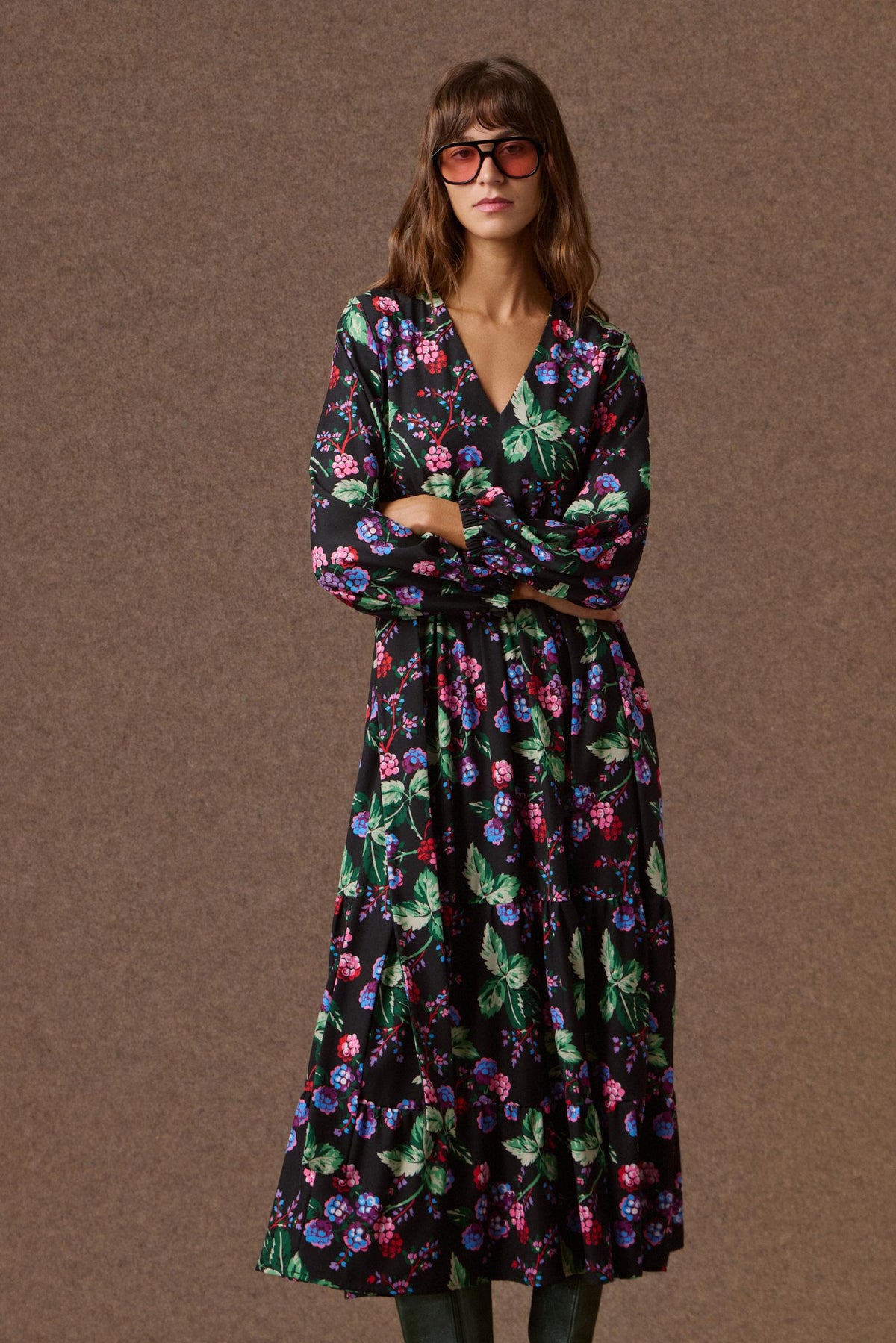 'ADELYN' ΜΑΞΙ ΦΟΡΕΜΑ (MULBERRY) MAMOUSH