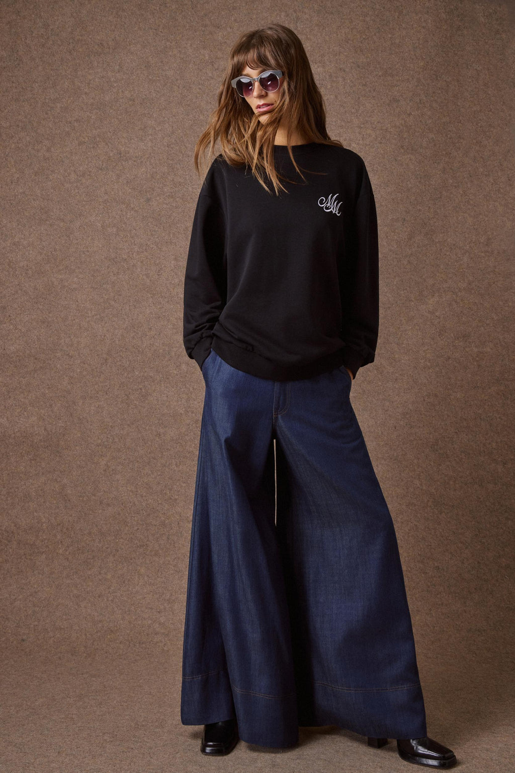 'AMANDA' OVERSAIZED ΦΟΥΤΕΡ ΜΠΛΟΥΖΑ (BLACK) MAMOUSH