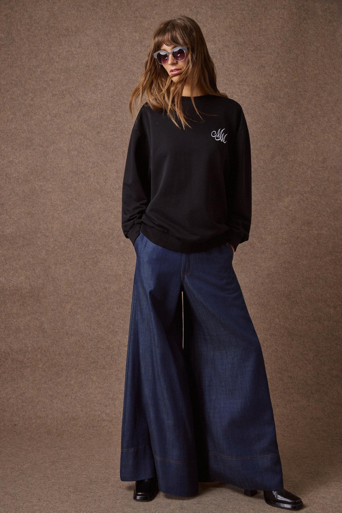 'AMANDA' OVERSAIZED ΦΟΥΤΕΡ ΜΠΛΟΥΖΑ (BLACK) MAMOUSH