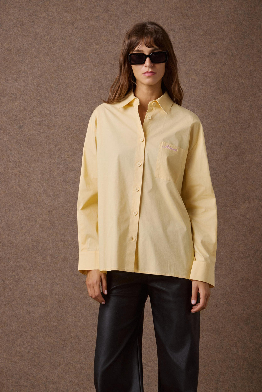 'LINDA' ΒΑΜΒΑΚΕΡΟ OVERSIZED ΠΟΥΚΑΜΙΣΟ (YELLOW) MAMOUSH