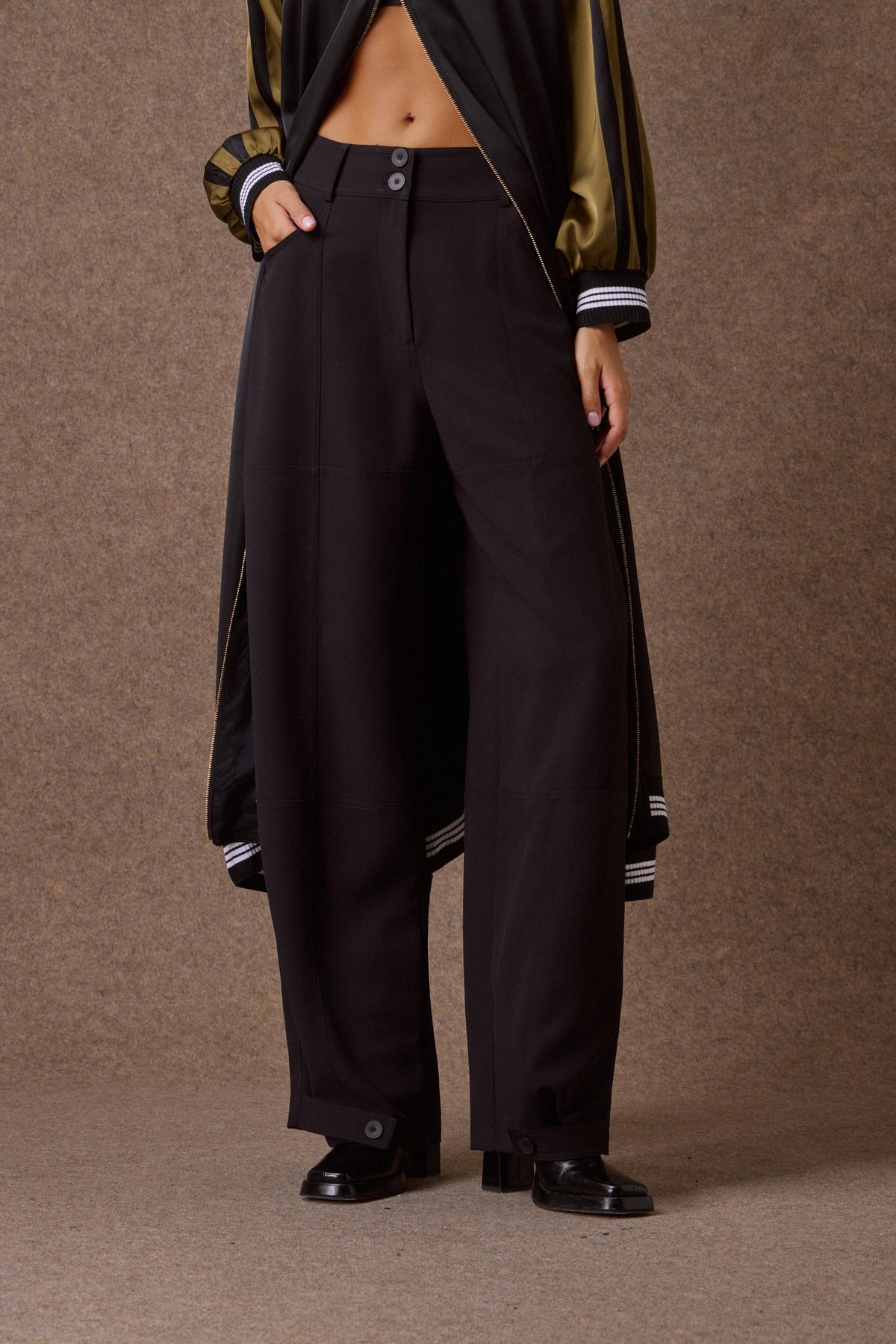 'ETTA' ΨΗΛΟΜΕΣΟ ΠΑΝΤΕΛΟΝΙ (BLACK) MAMOUSH
