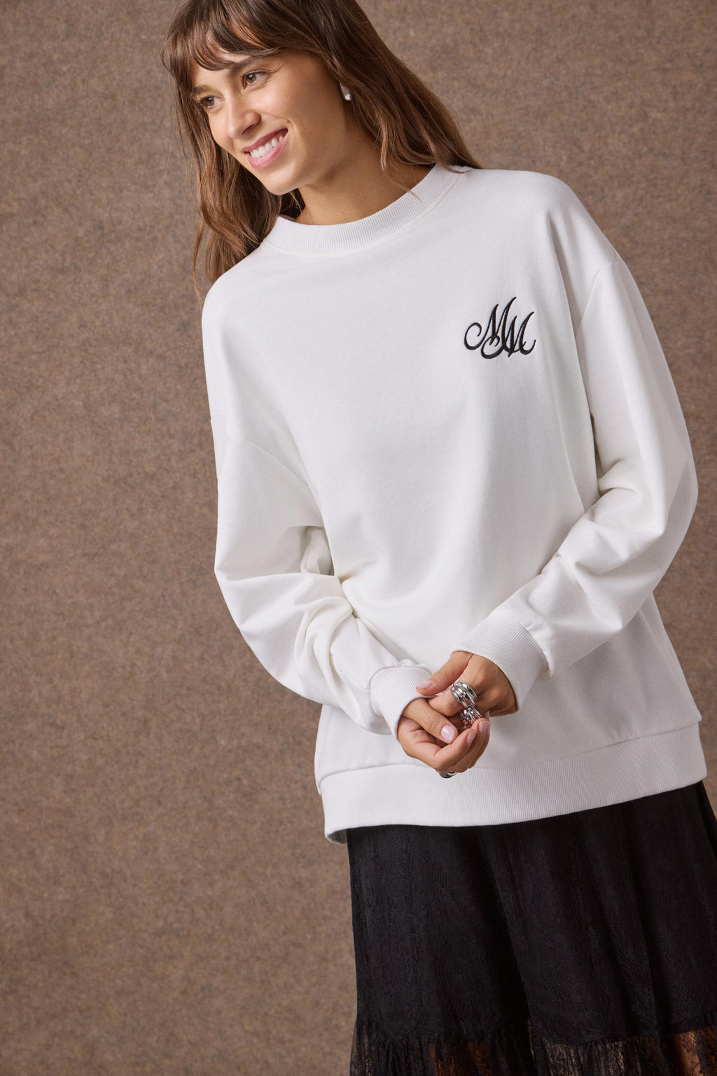 'AMANDA' OVERSAIZED ΦΟΥΤΕΡ ΜΠΛΟΥΖΑ (WHITE) MAMOUSH