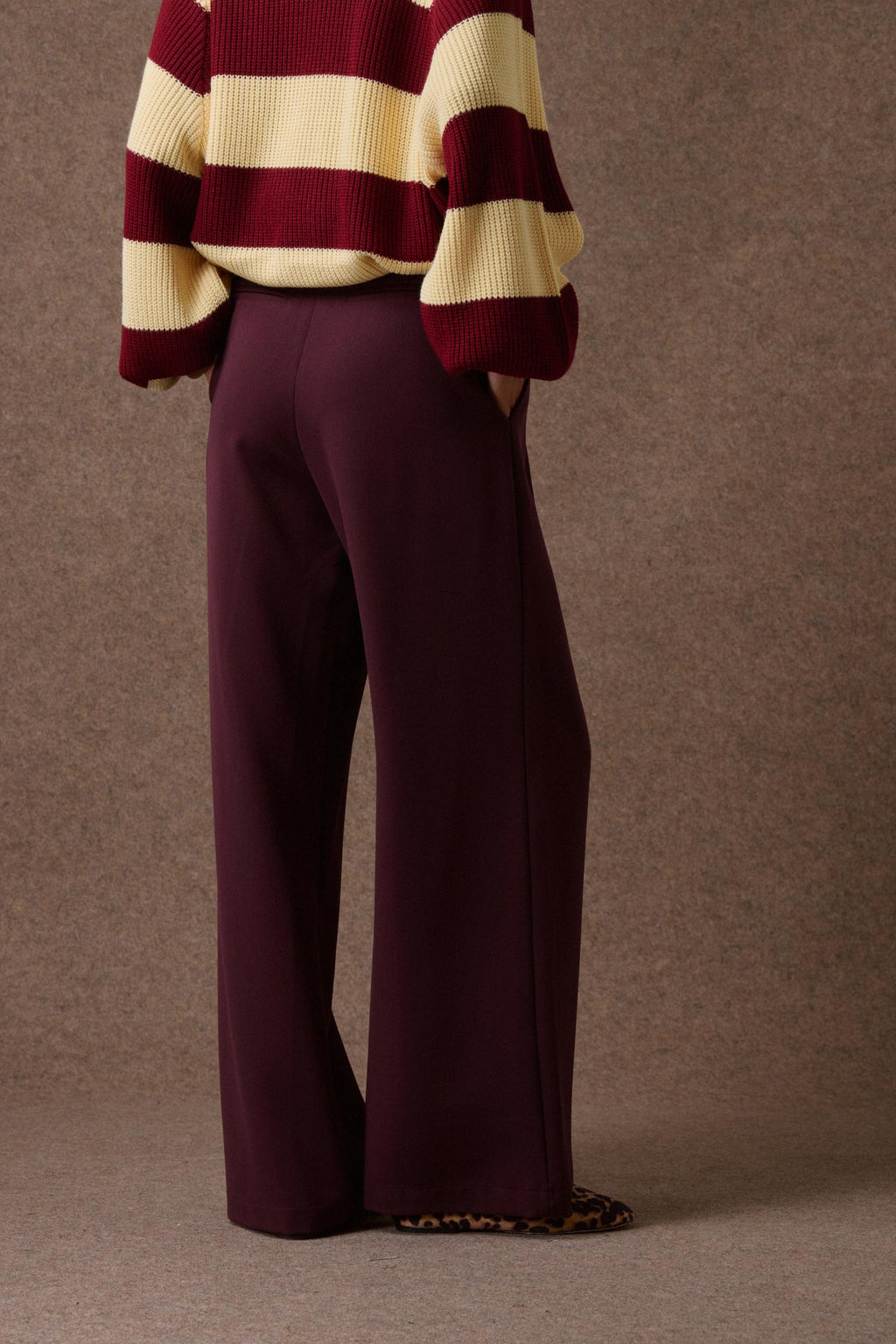 'LUCY' ΦΑΡΔΥ ΠΑΝΤΕΛΟΝΙ (BURGUNDY) MAMOUSH