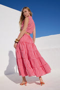 'KLEIO' ΜΙΝΤΙ ΦΟΥΣΤΑ ΜΕ ΛΑΣΤΙΧΟ (RED/CHECKERED) MAMOUSH