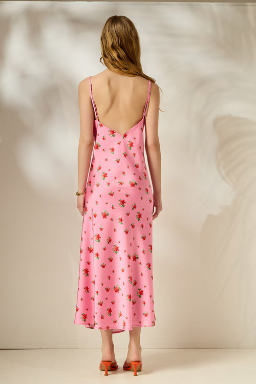 'IOANNA' ΕΜΠΡΙΜΕ ΦΟΡΕΜΑ (PINK ROSES) MAMOUSH